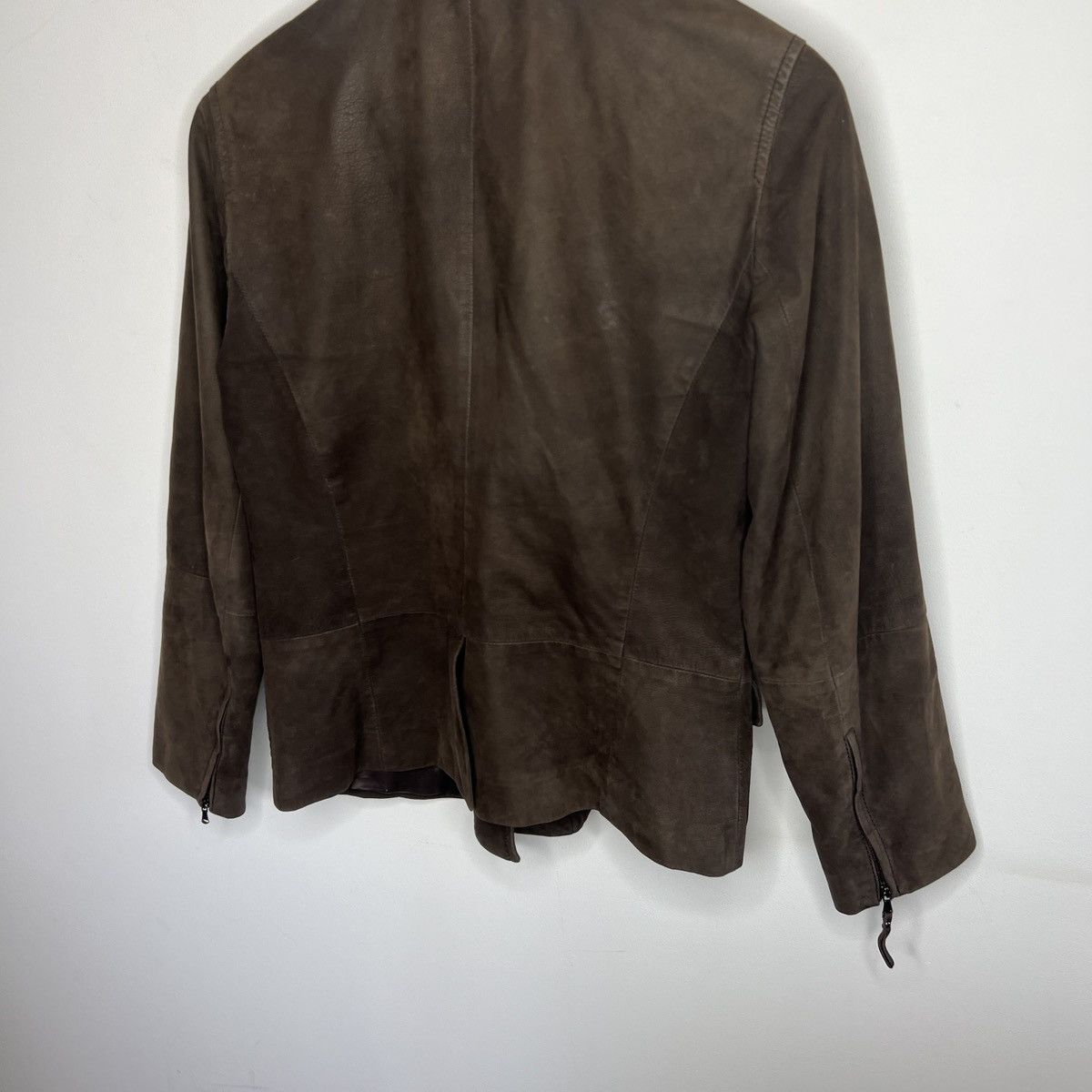 Max Mara Max Mara Blazer Leather Jacket Women Brown Size M Size M / US 6-8 / IT 42-44 - 8 Thumbnail