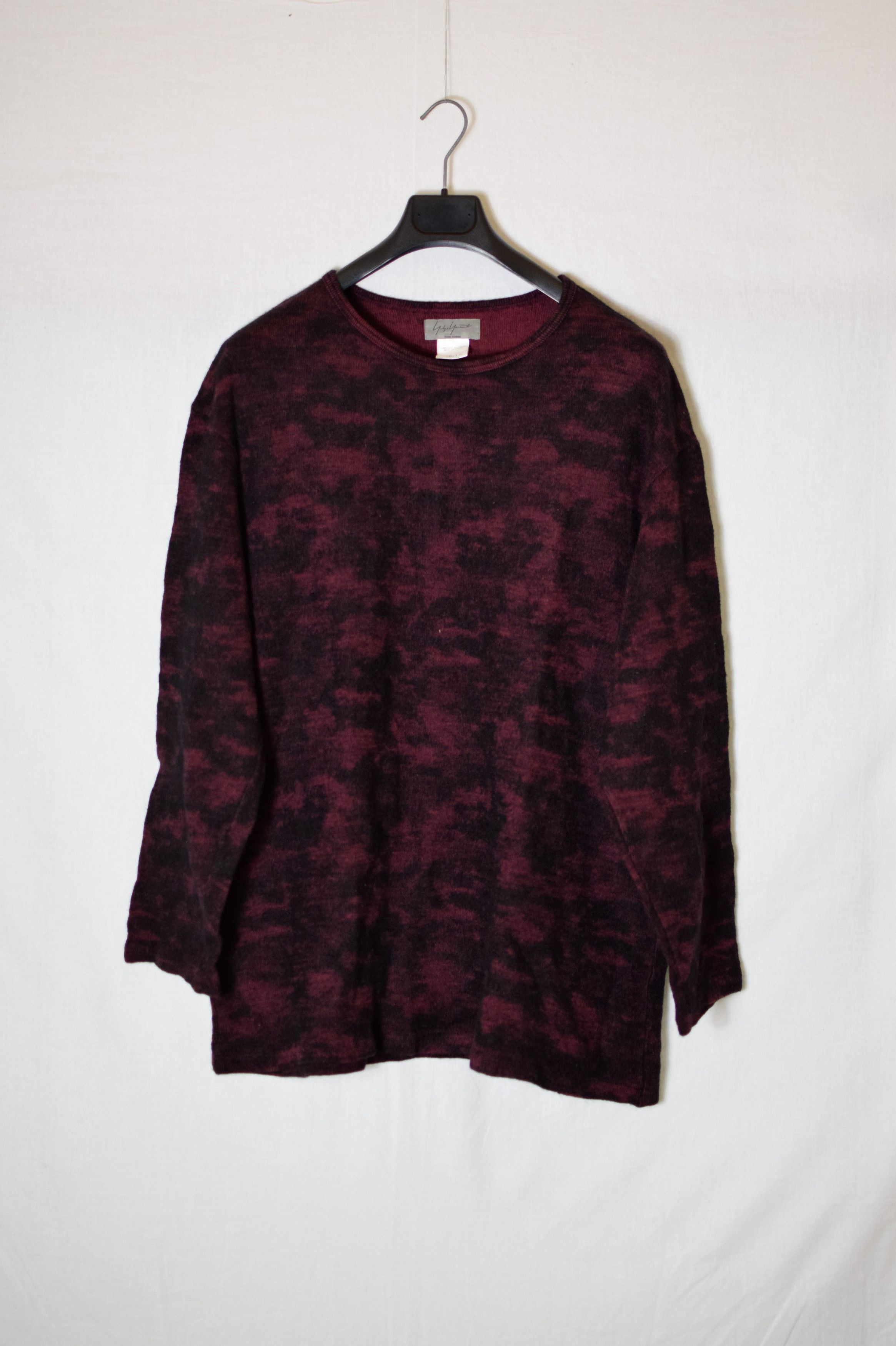 Yohji Yamamoto YYPH AW10 Sample Red Camo Knit - HC-T21-174 Size US L / EU 52-54 / 3 - 2 Thumbnail