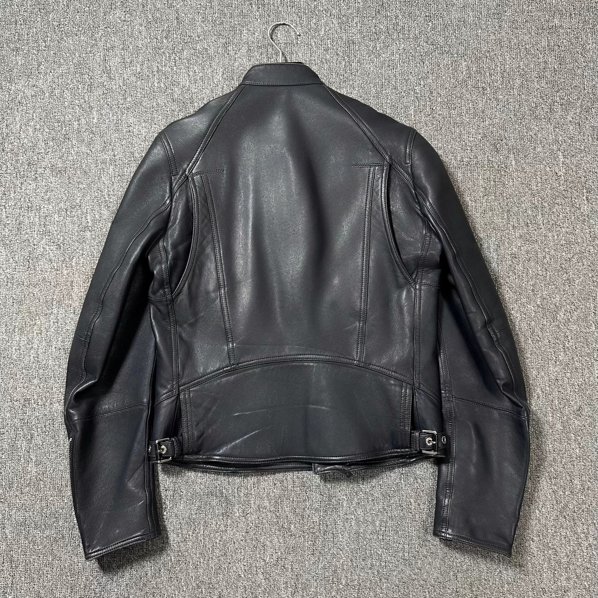 Dior Dior Black Stand Collar Lambskin Motorcycle Leather Jacket Size US S / EU 44-46 / 1 - 2 Thumbnail