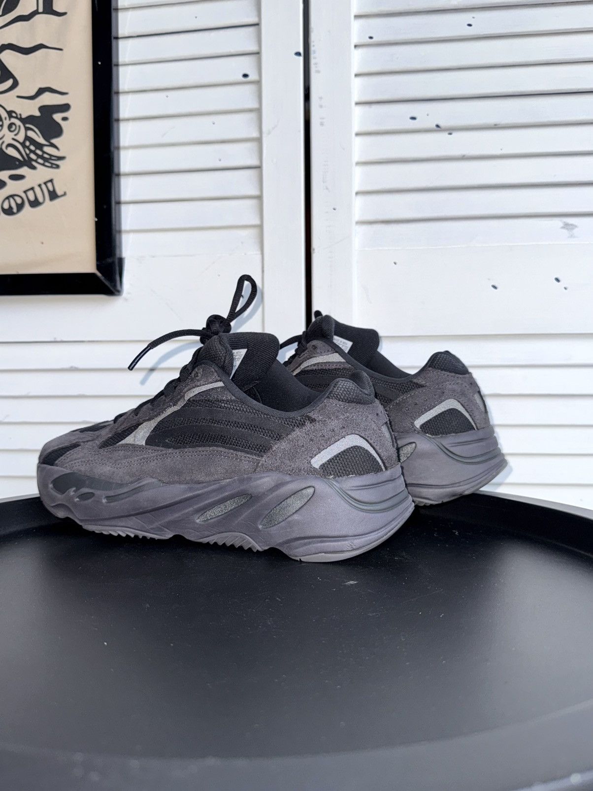Adidas × Kanye West Adidas Yeezy Boost 700 V2 Vanta Black Mens Shoes US9 FU6684 Size US 9 / EU 42 - 12 Thumbnail