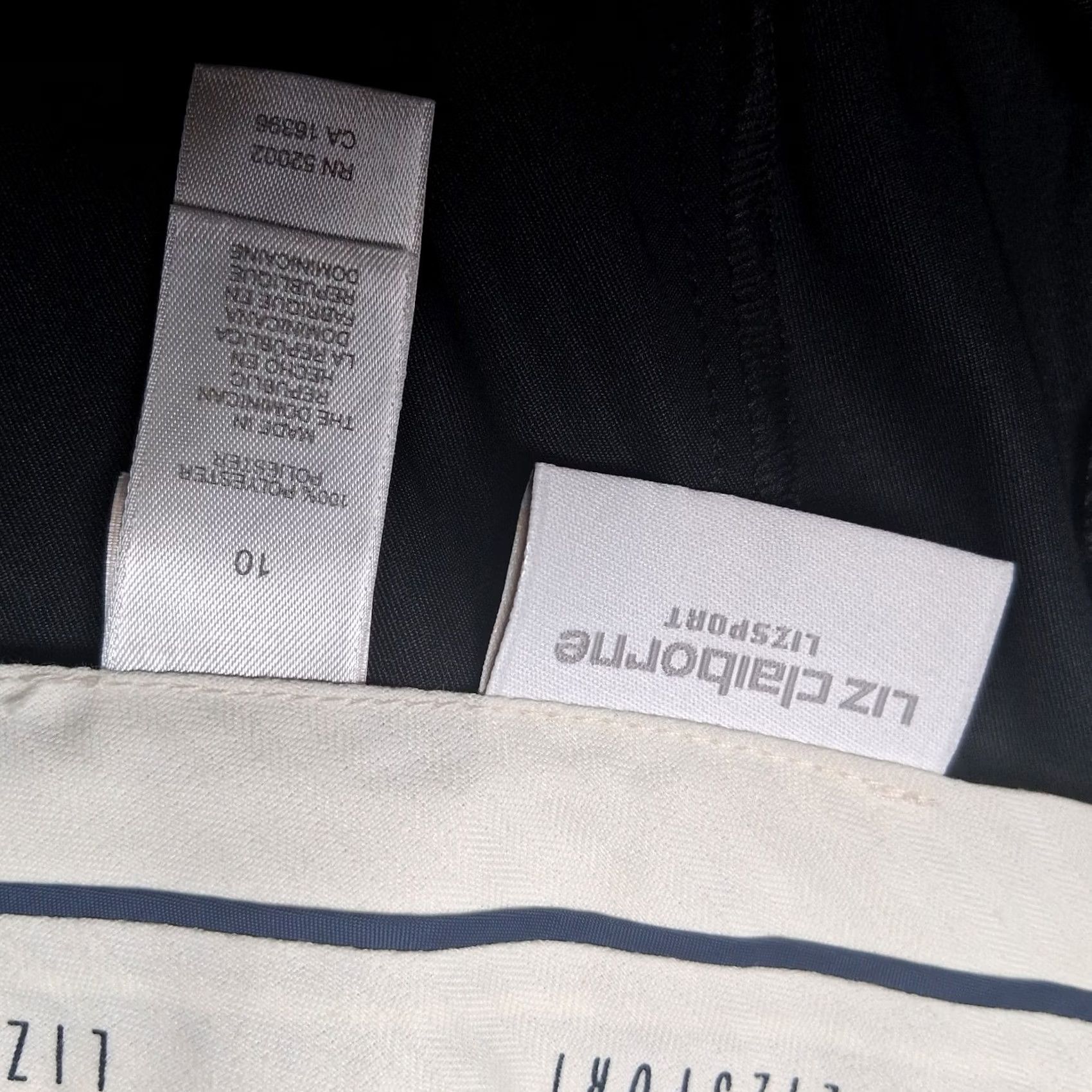 Liz Claiborne VINTAGE Liz Claiborne Liz Sport Dress Pants Women 10 Carefree Microfiber Black Pleated Size 32" / US 10 / IT 46 - 5 Thumbnail