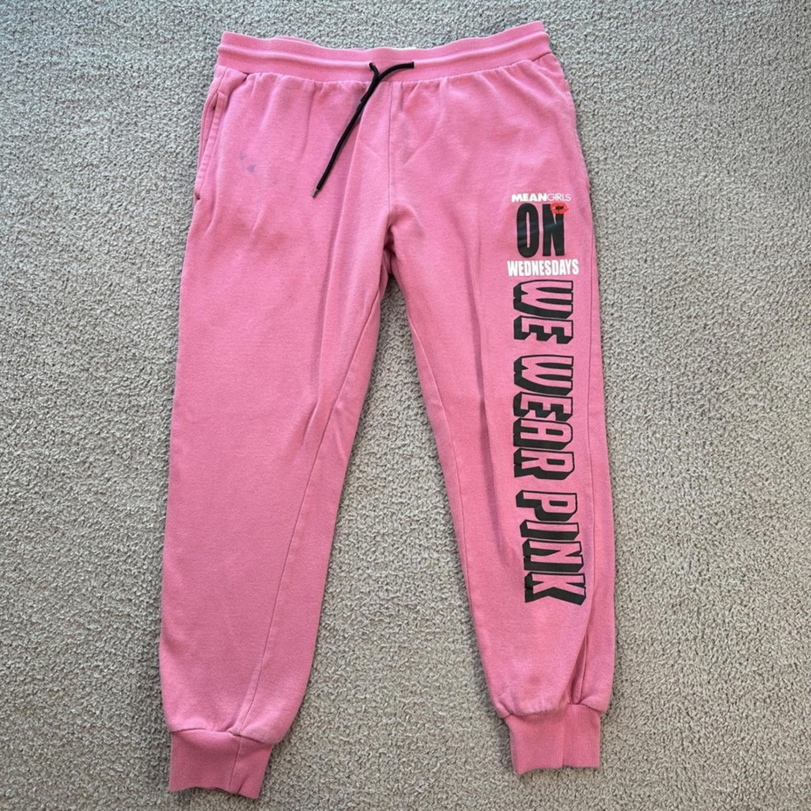 Other Mean Girls Movie Jogger Sweatpants XL Pink Merch Lounge Pant Size 40" / US 18 - 1 Thumbnail