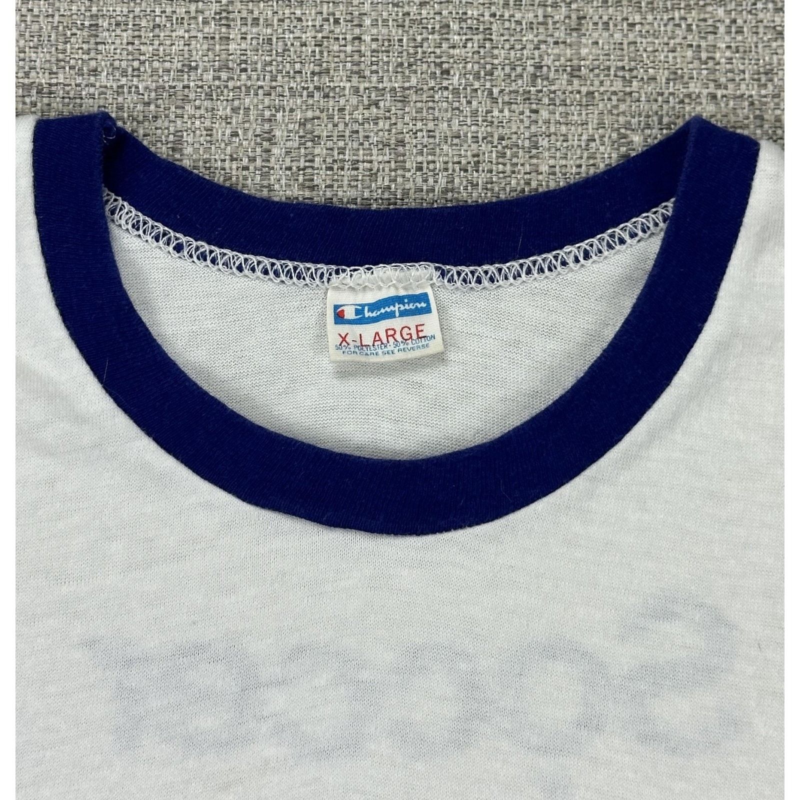 Champion Champion Soccer Bowl 80 Shirt Sz L White Ringer NASL 1980s Size US L / EU 52-54 / 3 - 8 Thumbnail
