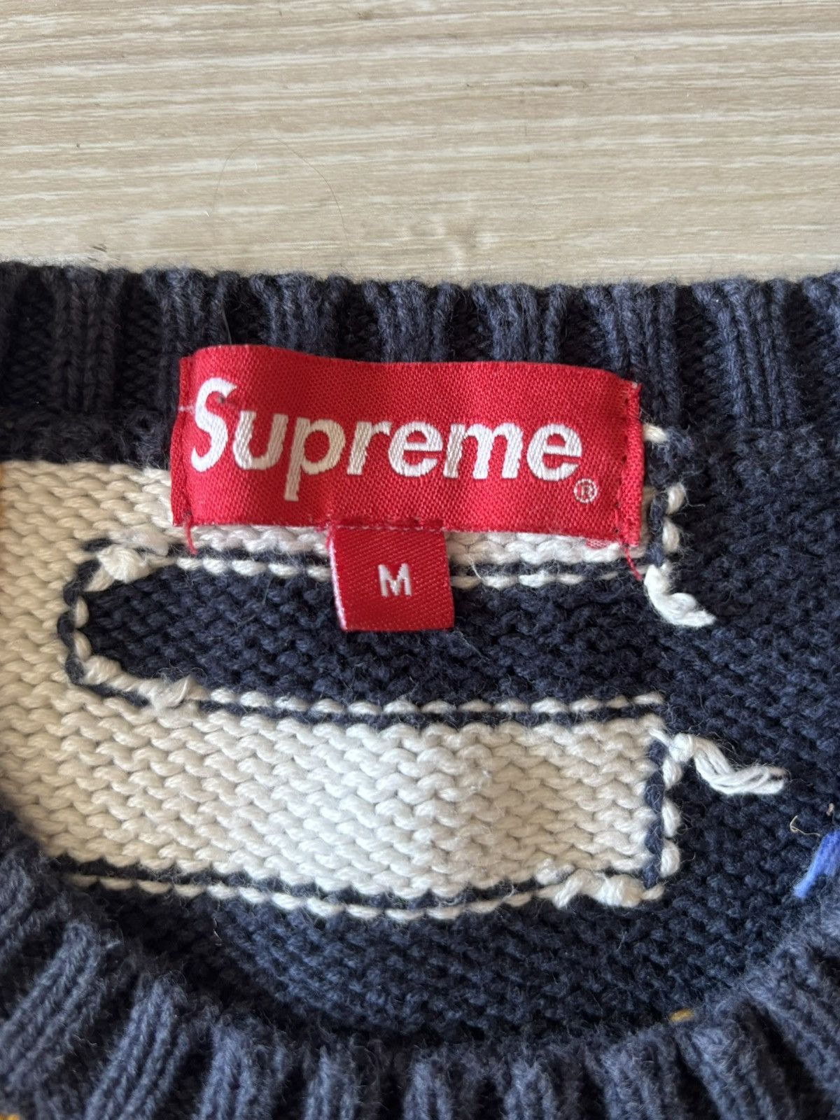 Supreme Supreme FW18 Big Letters Multicolored Sweater Size US M / EU 48-50 / 2 - 3 Thumbnail