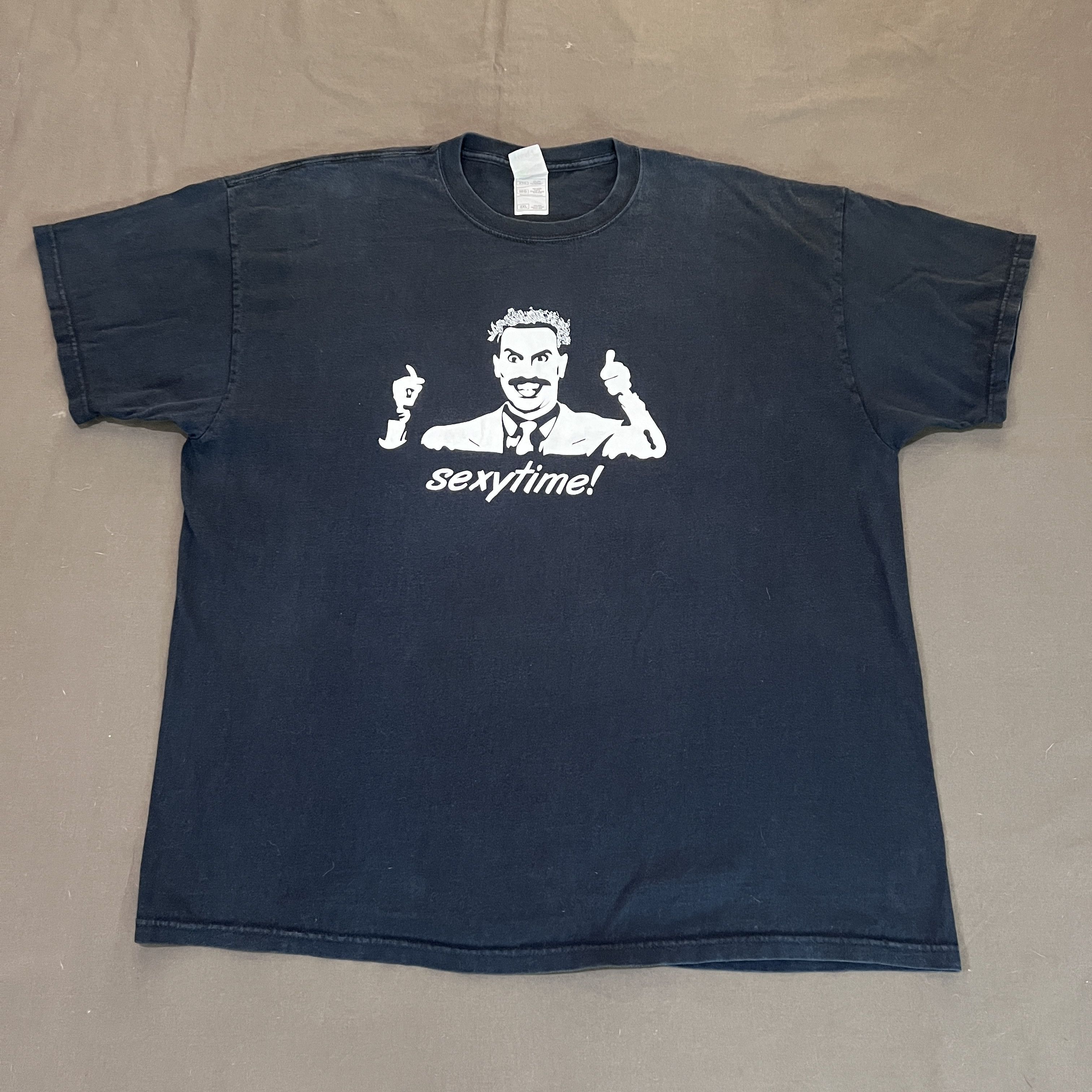 Vintage Vtg. Y2K Borat Baron Cohen Sexy Time Comedian Movie 2XL Size US XXL / EU 58 / 5 - 2 Thumbnail