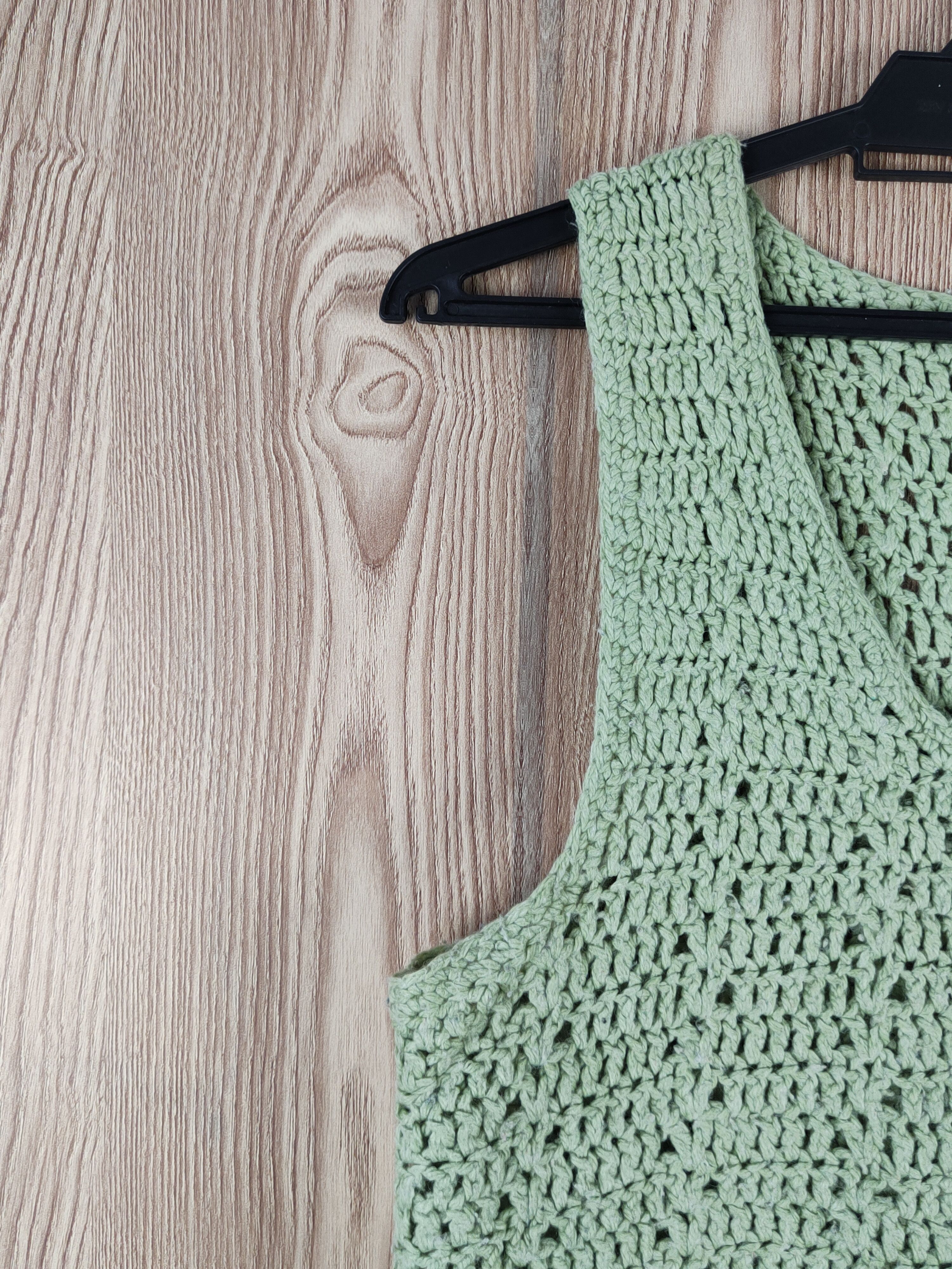 Vintage Vintage & faded- Japanese Brand Green Tank Tops Size S / US 4 / IT 40 - 4 Thumbnail