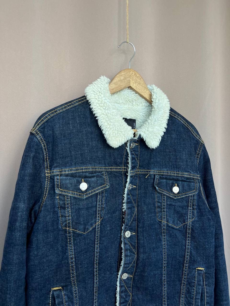 Dsquared2 Dsquared2 Denim Jacket Size 50 or S/M Sherpa Fur Collar Size US M / EU 48-50 / 2 - 3 Thumbnail