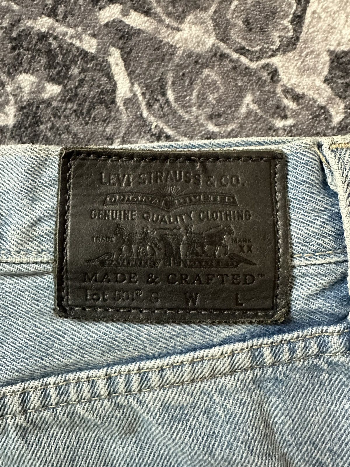 Levi's × Levi's Made & Crafted × Levi's Vintage Clothing SUPER RARE VINTAGE LEVI'S MADE & CRAFTED BLUE TAB 501 DENIM Size US 30 / EU 46 - 3 Thumbnail