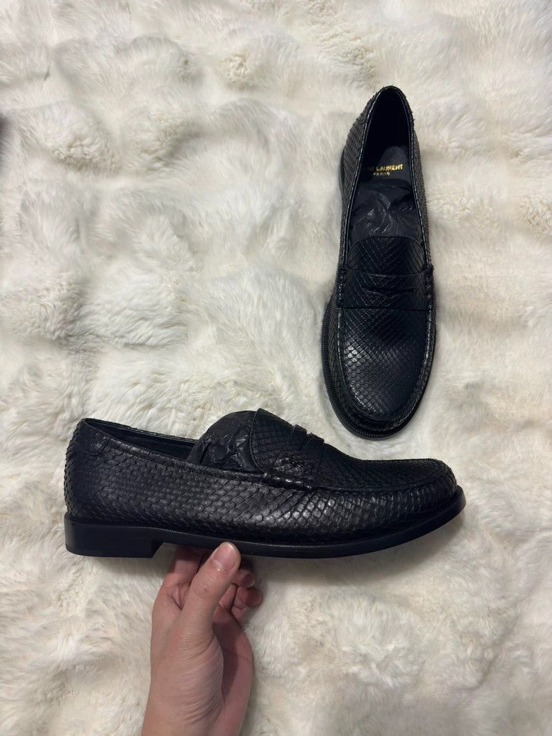 Saint Laurent Paris saint Laurent parisRare Leather Men's Loafers Leather Shoe Size US 9 / EU 42 - 4 Thumbnail