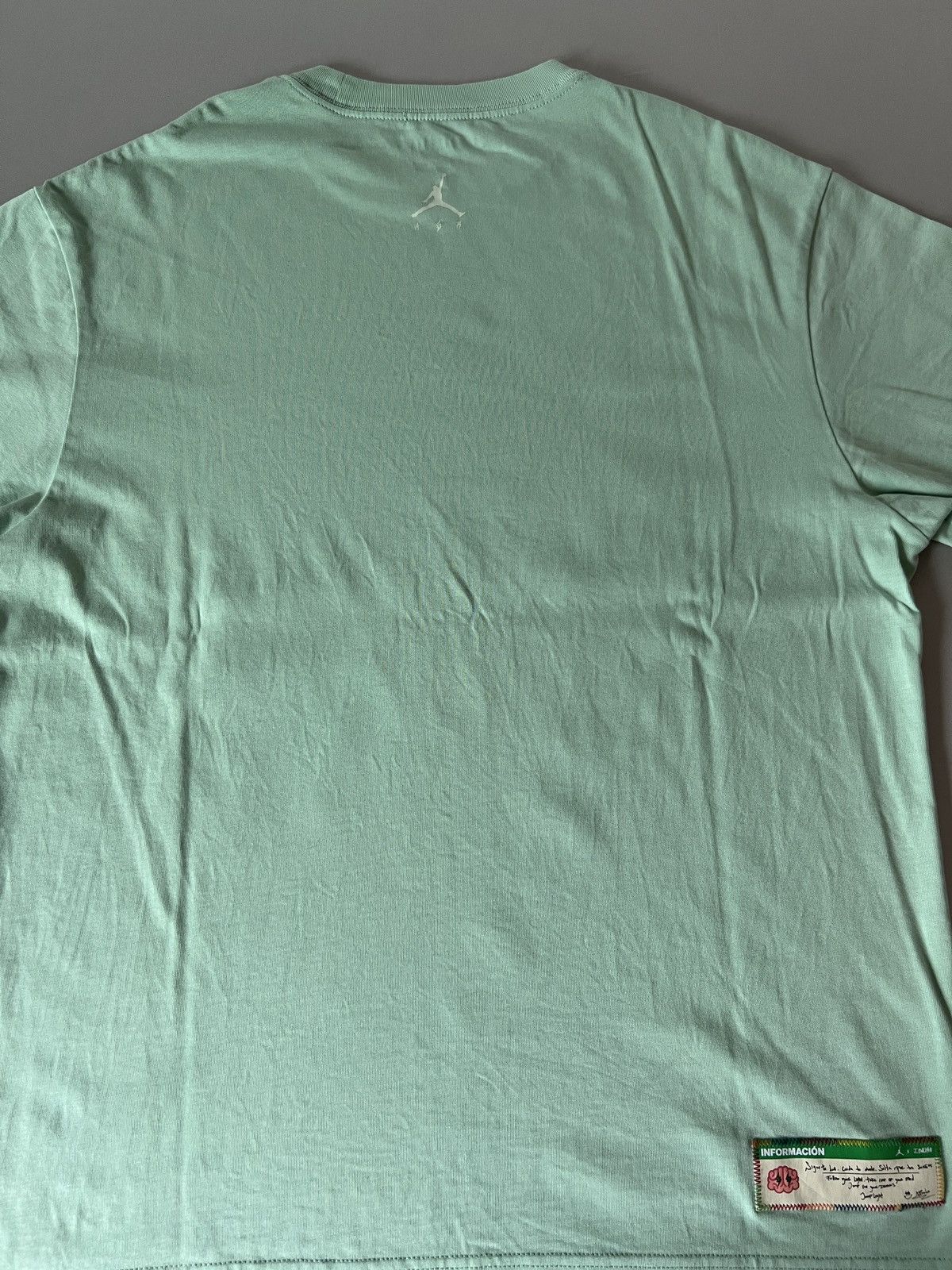 J Balvin × Jordan Brand J Balvin x Jordan Mint Green Smiley Dunk Graphic T-Shirt L Size US L / EU 52-54 / 3 - 3 Thumbnail