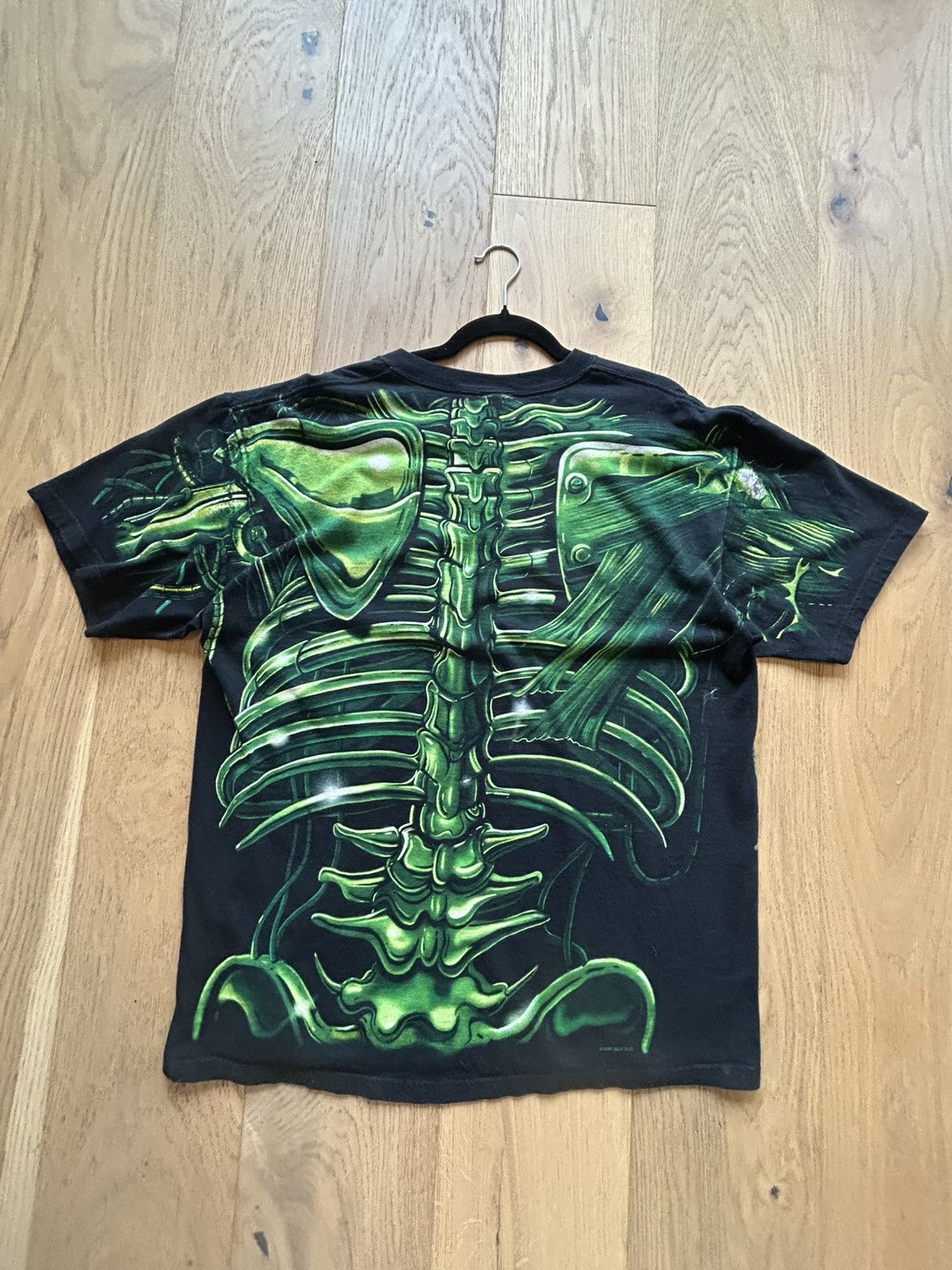Liquid Blue × Vintage RARE Liquid blue original 1998 Skull terminator AOP tee Size US XL / EU 56 / 4 - 2 Thumbnail