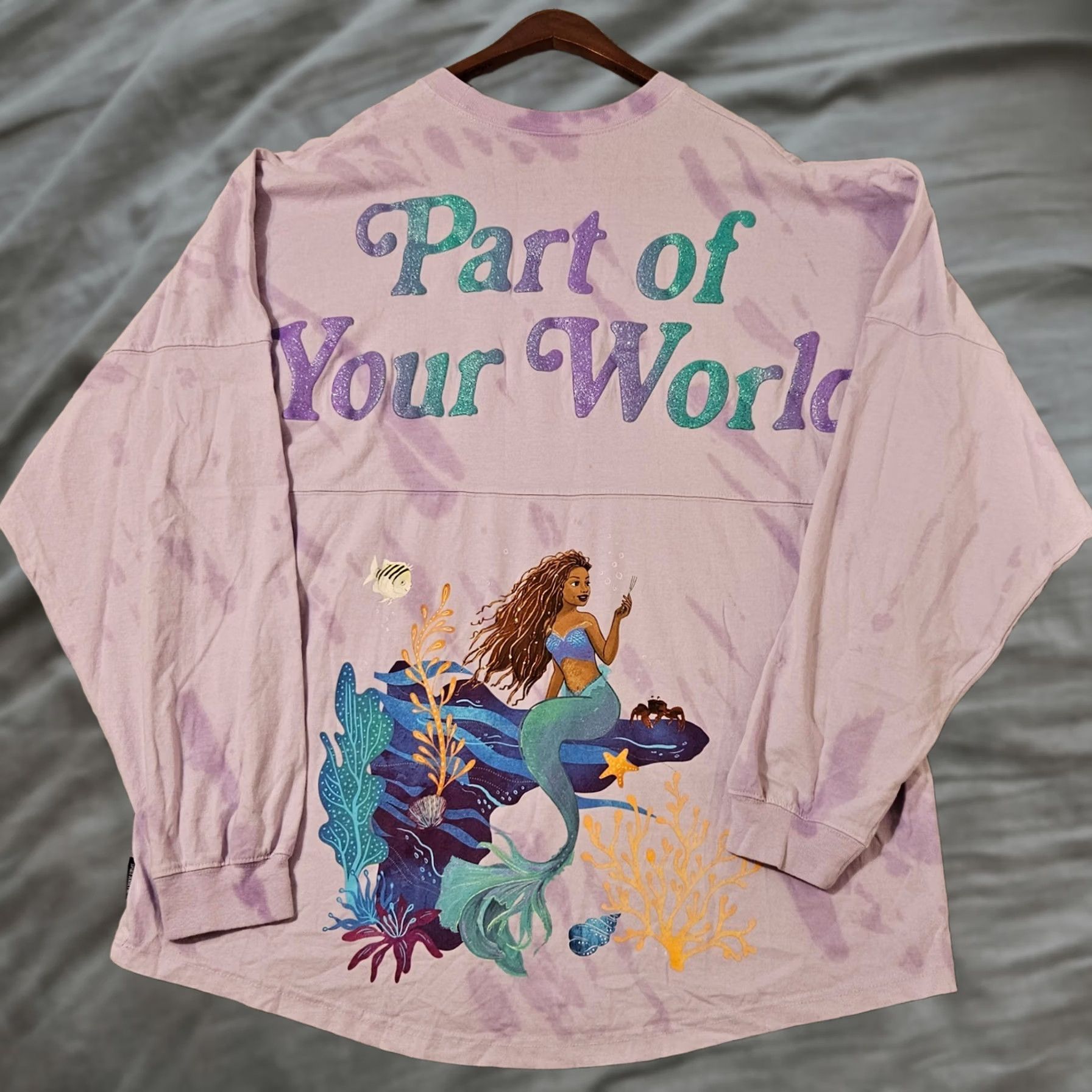Disney Disney Womens XL Purple Spirit Jersey Ariel Little Mermaid Part Your World Size XL / US 12-14 / IT 48-50 - 1 Thumbnail