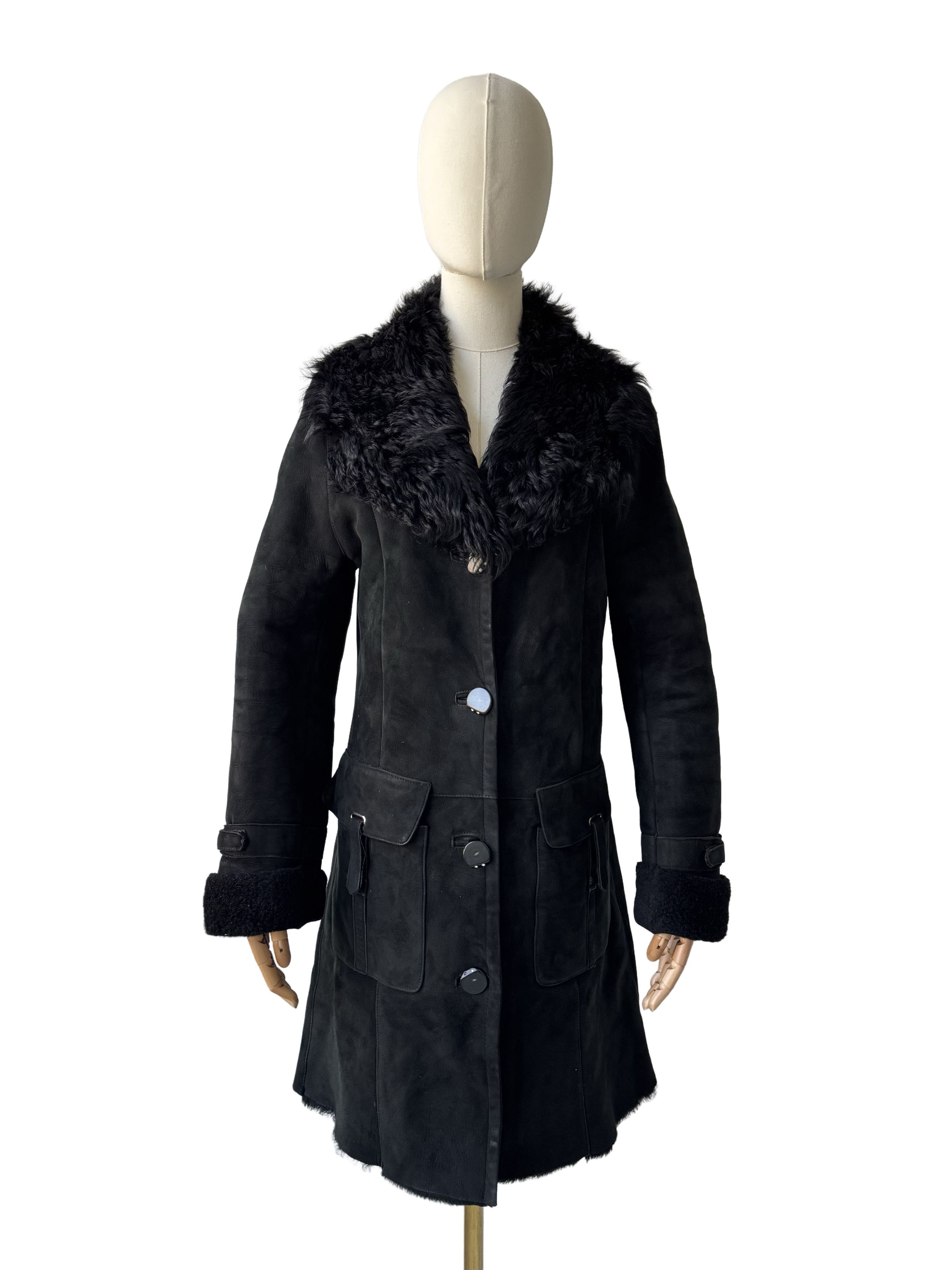 Vintage Vintage Sheepskin Coat Shearling Winter Jacket Size S / US 4 / IT 40 - 2 Thumbnail