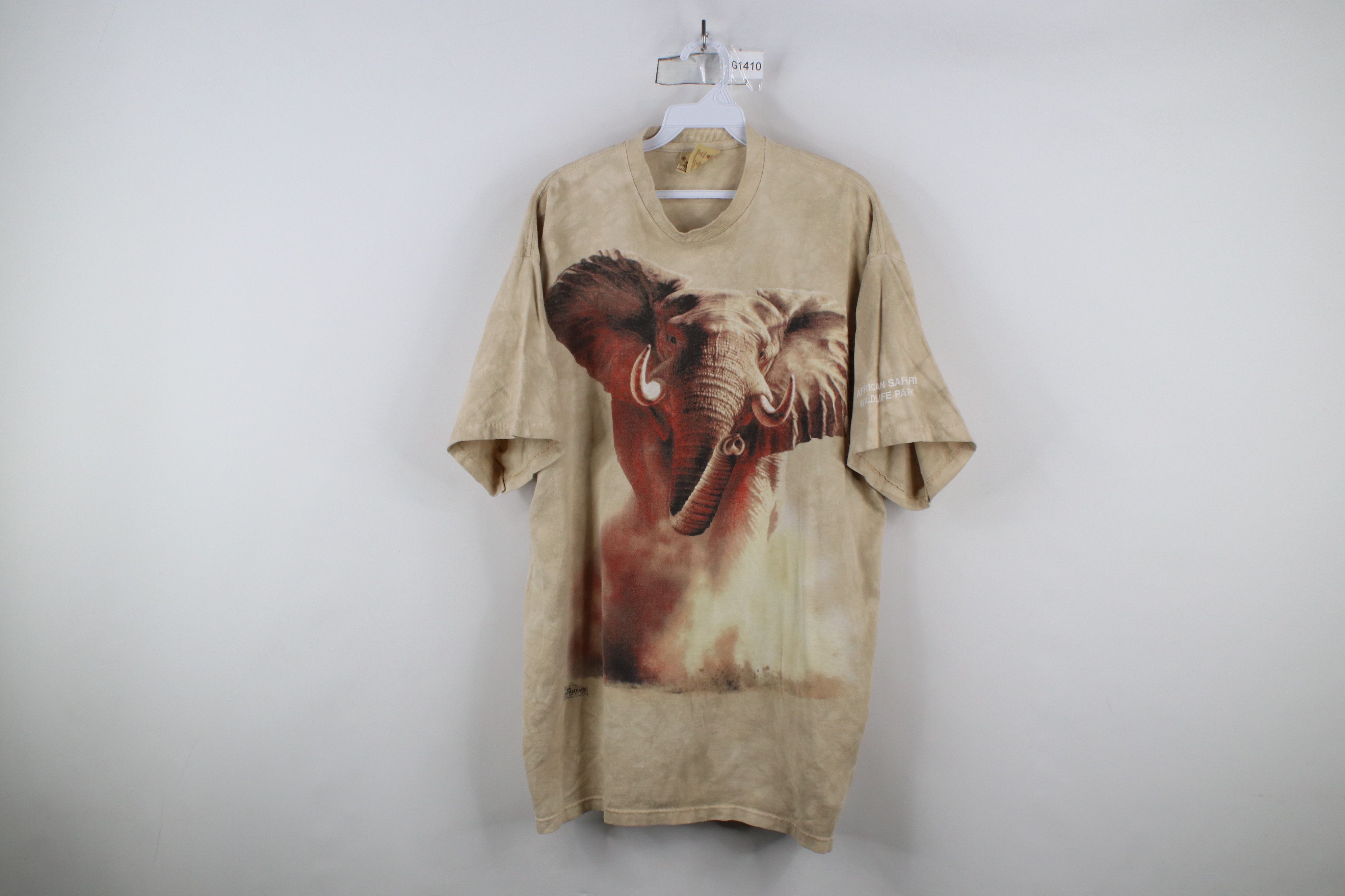 Vintage Vintage Y2K 2002 Streetwear Elephant Acid Wash T-Shirt Size US XL / EU 56 / 4 - 1 Thumbnail