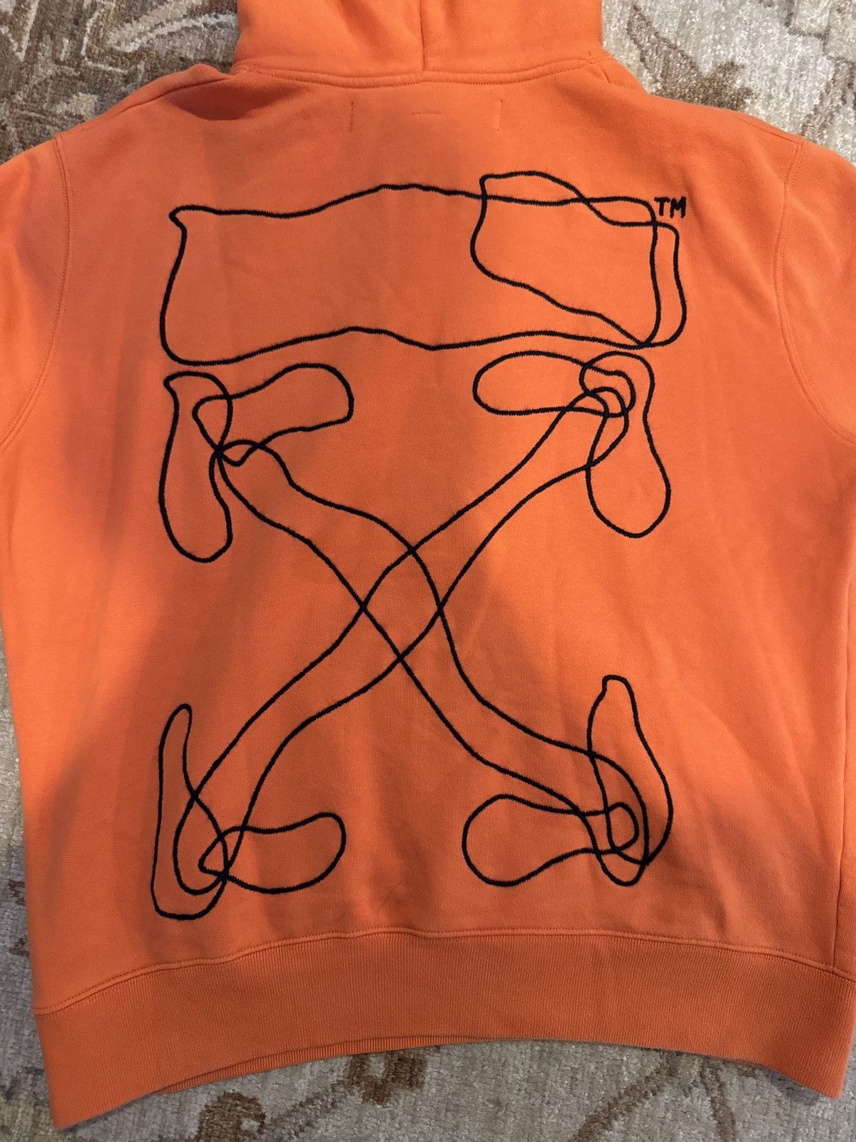 Off-White Off-White “Tornado Diagram” Crewneck – FW19 – Orange Size US L / EU 52-54 / 3 - 1 Thumbnail