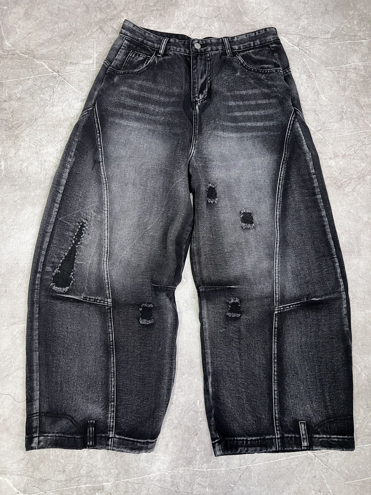 Southpole Opium baggy jeans distressed balenciaga opium denim style Size US 32 / EU 48 - 2 Thumbnail
