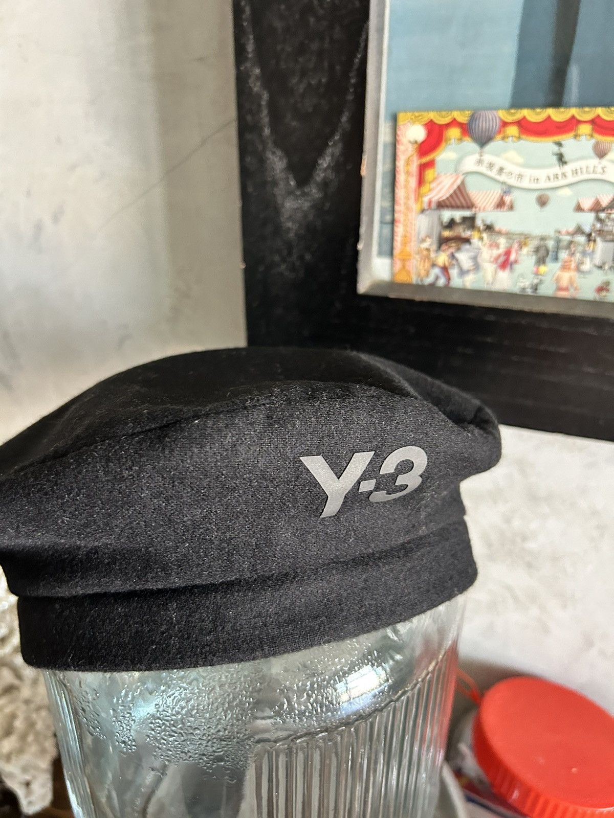 Y-3 Black wool beret | Grailed