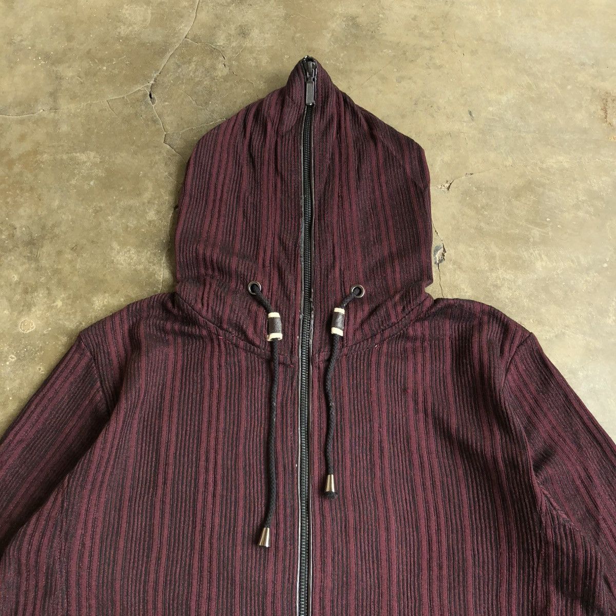 Japanese Brand 2000s Sterny Cord Full Zipper Hoodie Bape Style Red Maroon Size US M / EU 48-50 / 2 - 3 Thumbnail