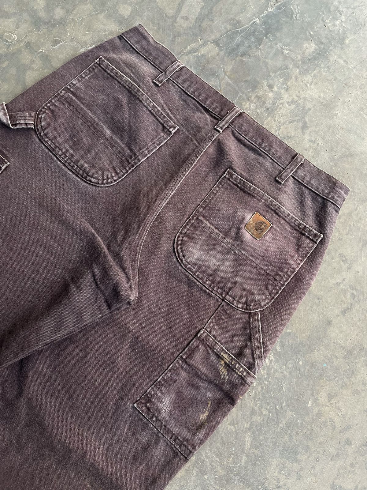 Carhartt ❤️‍🔥SOLD❤️‍🔥Vintage Faded Carhartt Carphenter Pant B11-DKB 🍫 Size US 34 / EU 50 - 1 Thumbnail