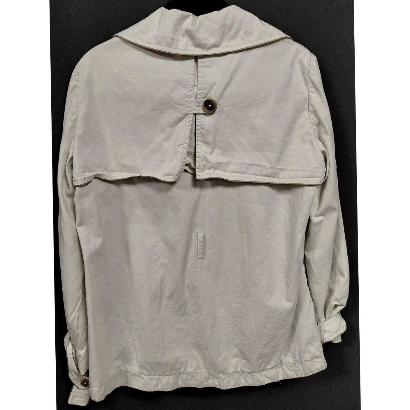 Faconnable Façonnable Romania Beige Double Breasted Trench Coat Solid Women S Coat Size S / US 4 / IT 40 - 2 Thumbnail