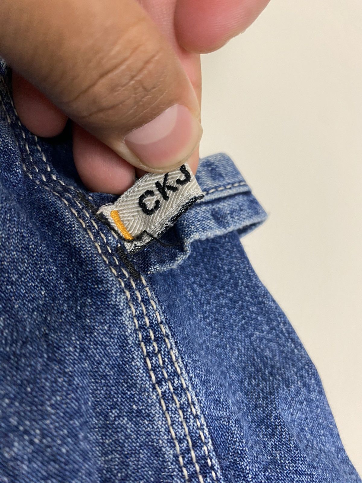 Calvin Klein × Vintage Vintage 90’s Calvin Klein Denim Jean Shorts Jorts y2k rare Size US 36 / EU 52 - 4 Thumbnail