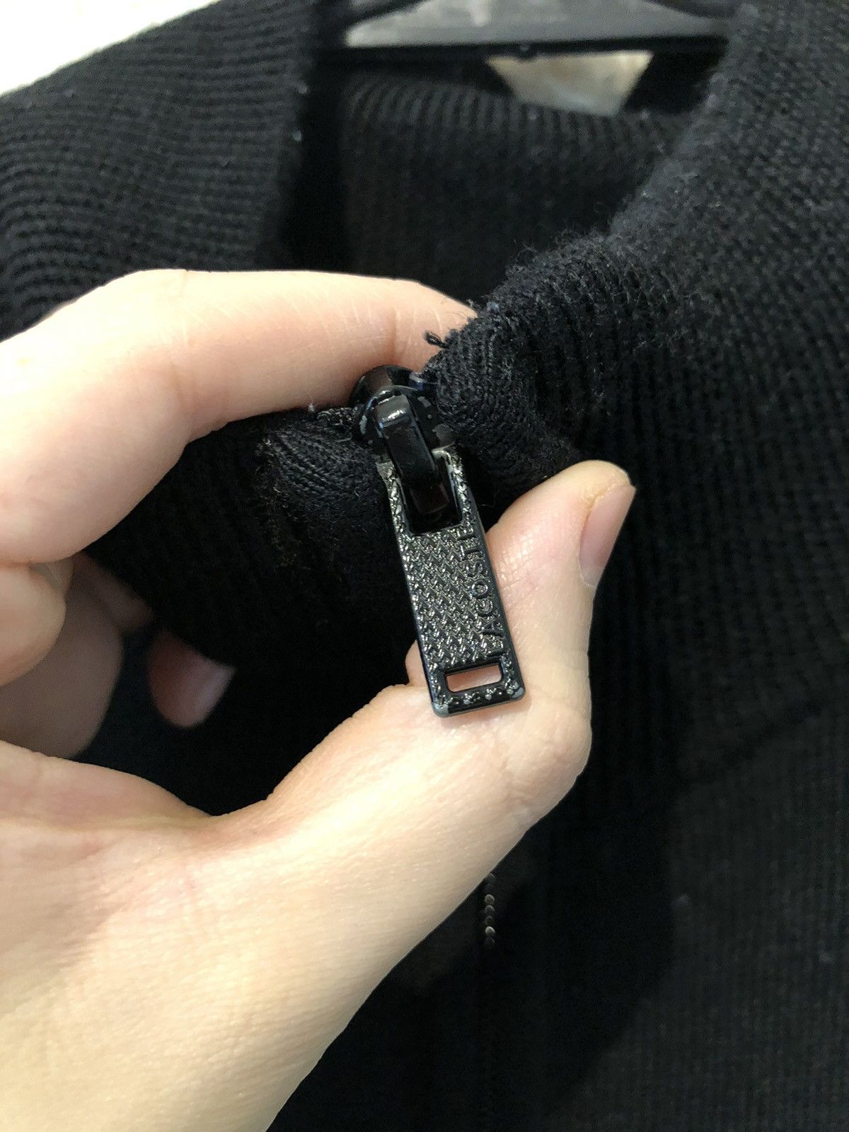 Lacoste Wool Sweater Lacoste Zipped Black Size US L / EU 52-54 / 3 - 5 Thumbnail