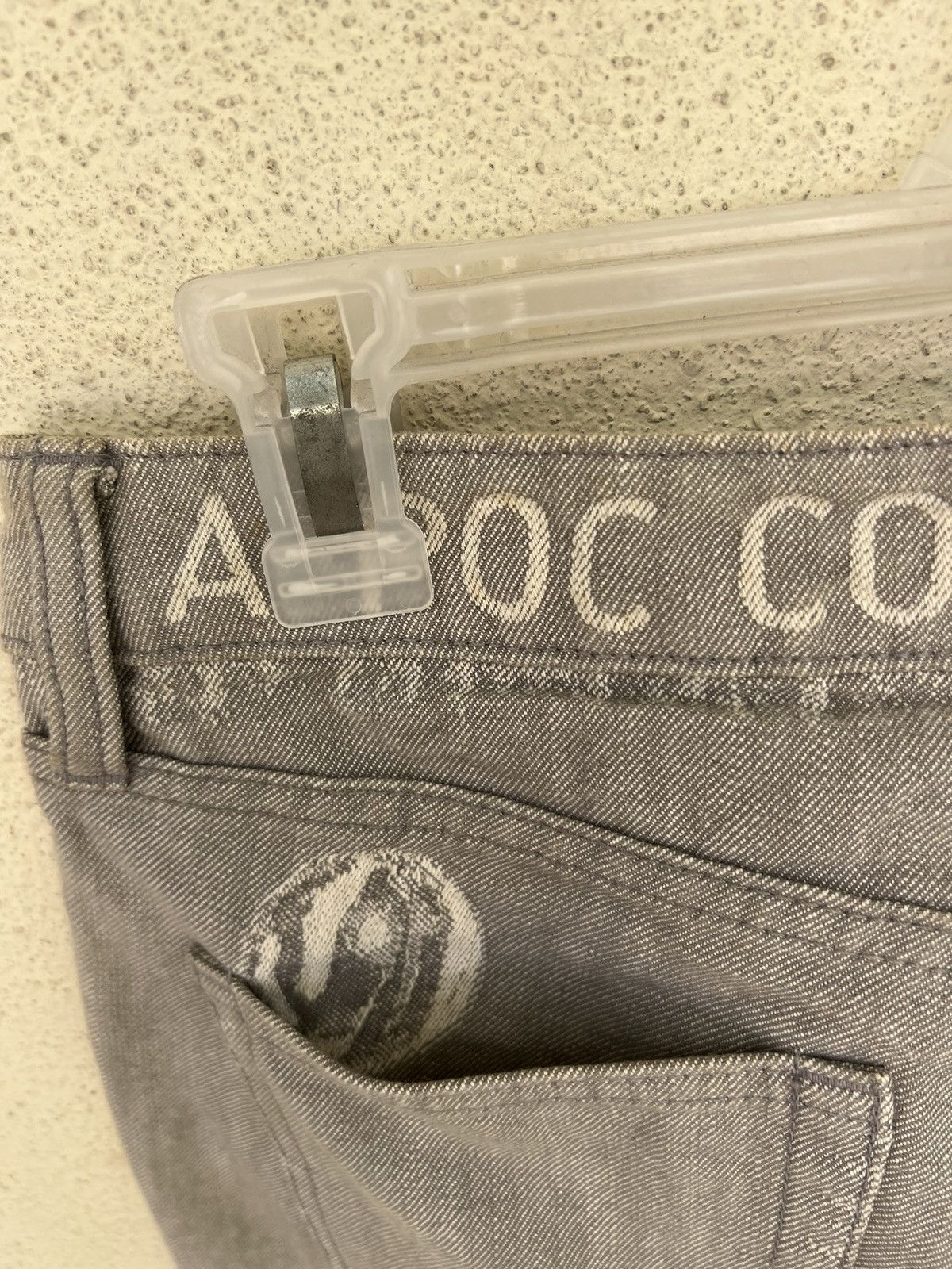 Issey Miyake Vintage Issey Miyake A-Poc Galaxy Grey Denim Flare Jeans Size US 28 / EU 44 - 16 Thumbnail
