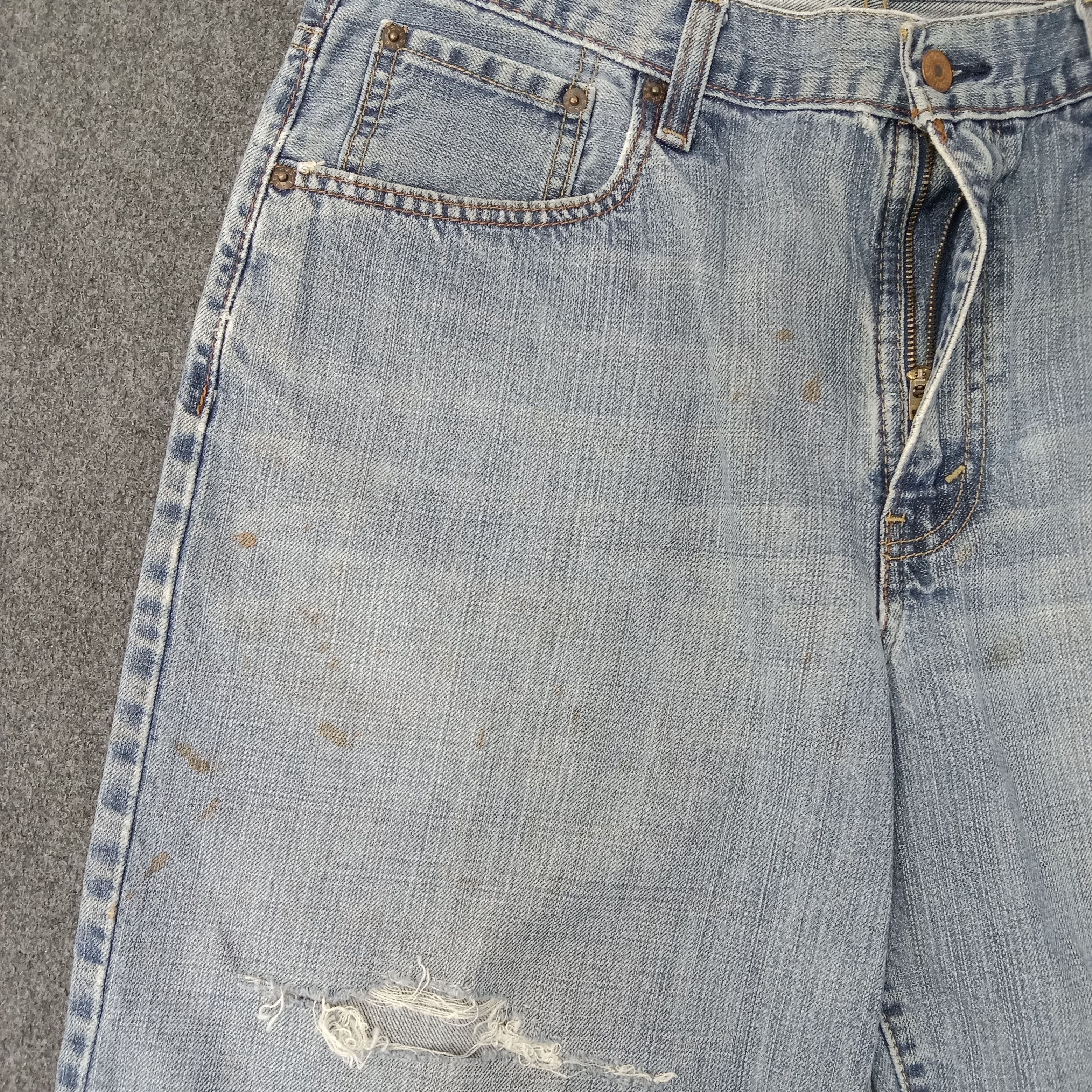 Levi's × Vintage Levi's 569 Loose Straigh America Brand Short Denim Jeans Size US 34 / EU 50 - 2 Thumbnail