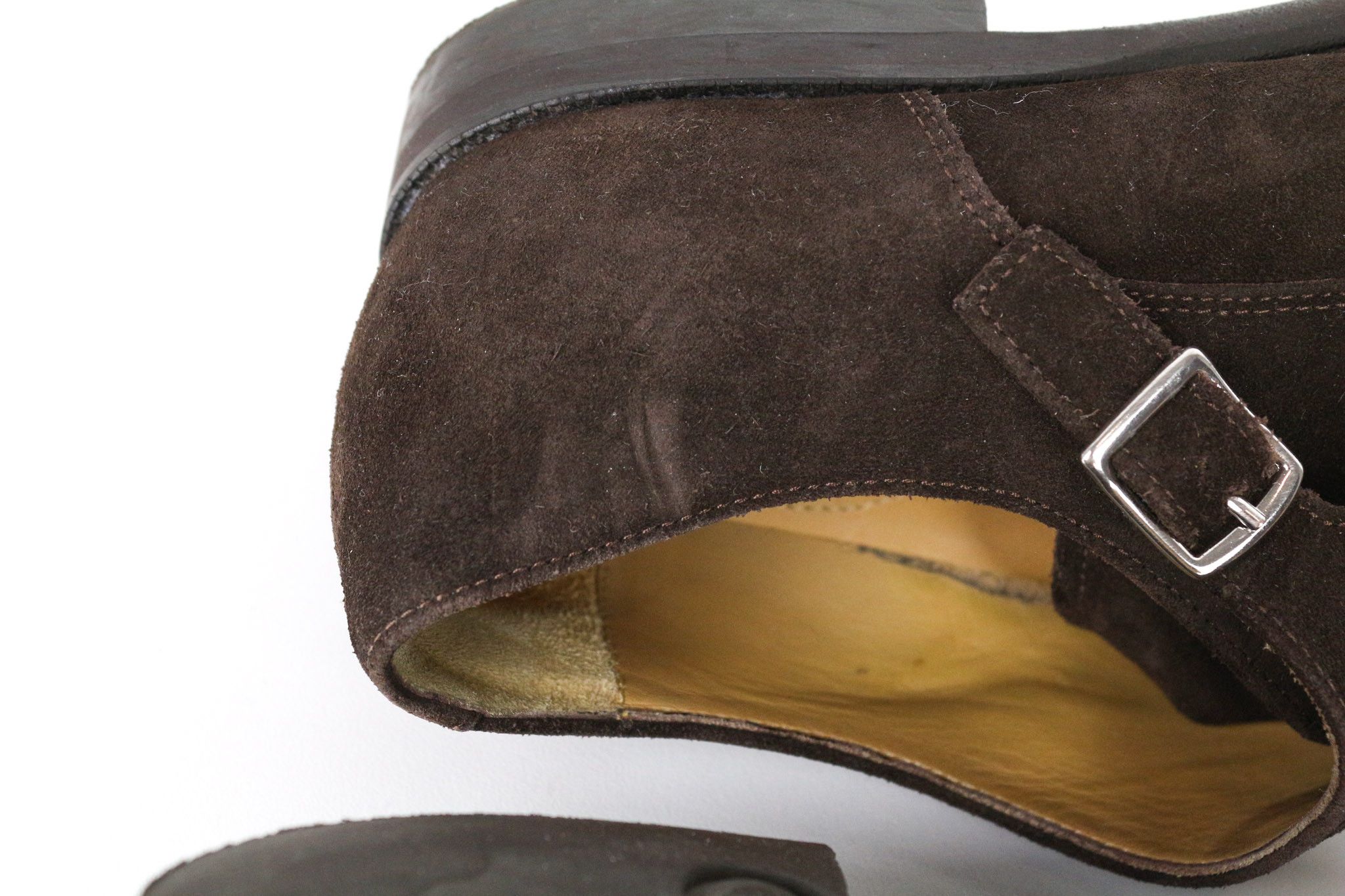 Suitsupply EU40 Brown Suede Calf Leather Double Monk Shoes 73519 Size US 7 / EU 40 - 13 Thumbnail