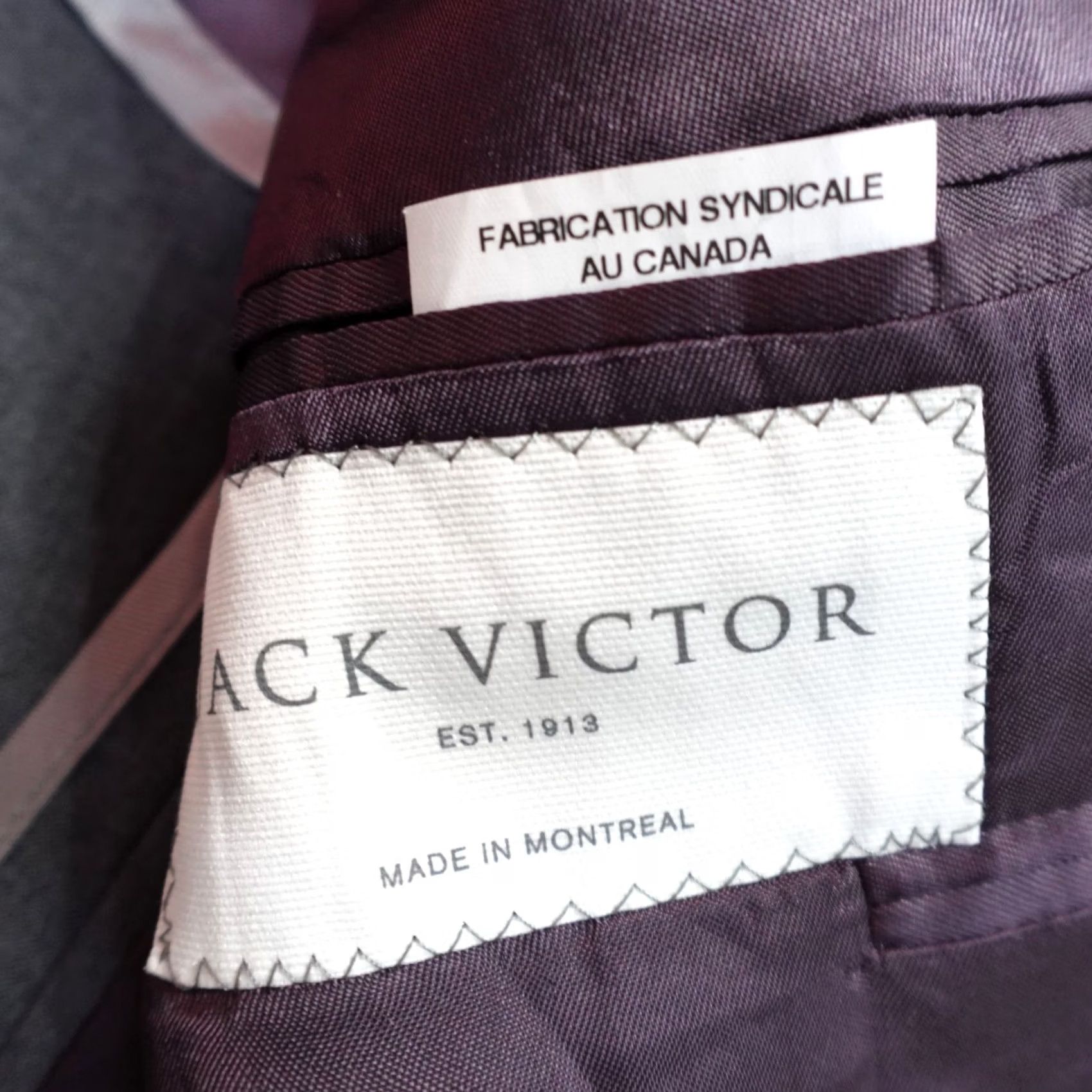 Jack Victor Jack Victor Sport Coat 36R Gray Half Unstructured Super 110's Wool Size US XXS / EU 40 - 2 Thumbnail