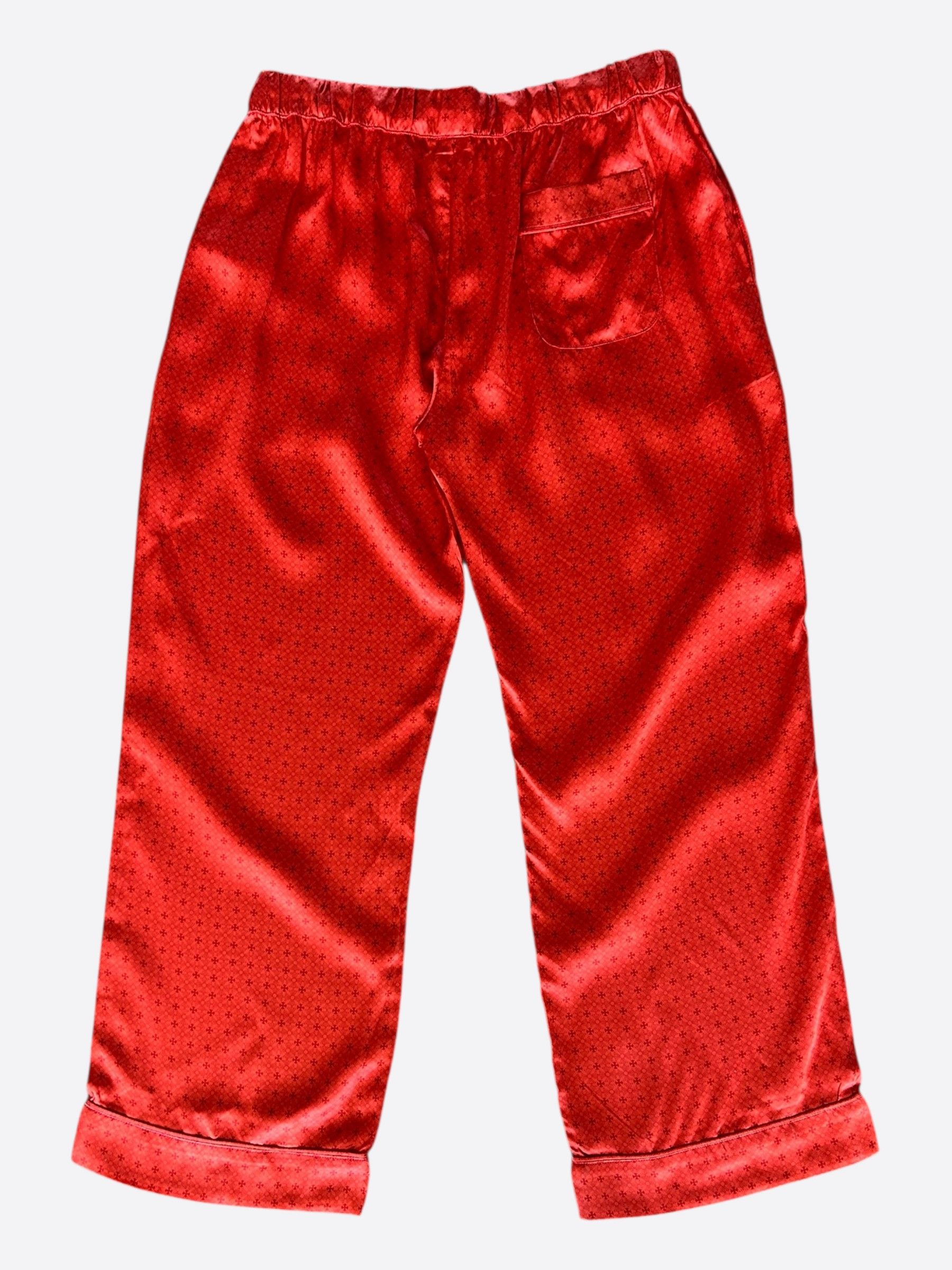 Chrome Hearts Chrome Hearts Red Cross Jacquard Silk Pajama Set Size US L / EU 52-54 / 3 - 4 Thumbnail