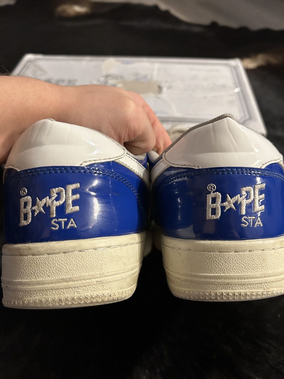 Bape Bapesta ”Blue Patent” Size US 9.5 / EU 42-43 - 6 Thumbnail