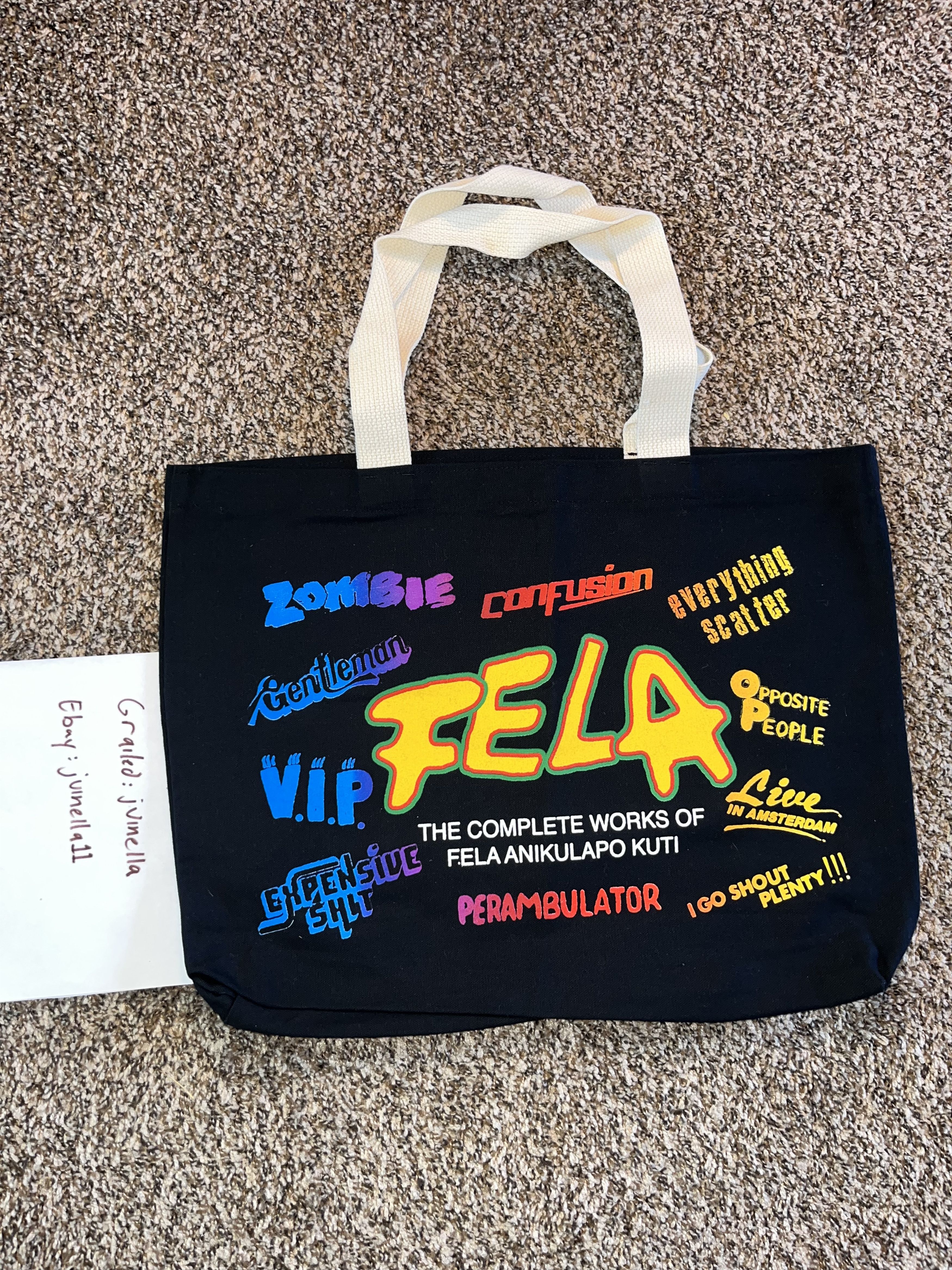 Online Ceramics Online ceramics fela kuti tote bag brand new Size ONE SIZE - 2 Thumbnail