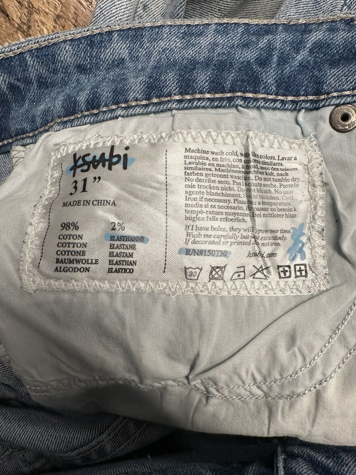 Ksubi Ksubi Knee Distress Blue Denim Jeans Size 31 Size US 31 - 5 Thumbnail