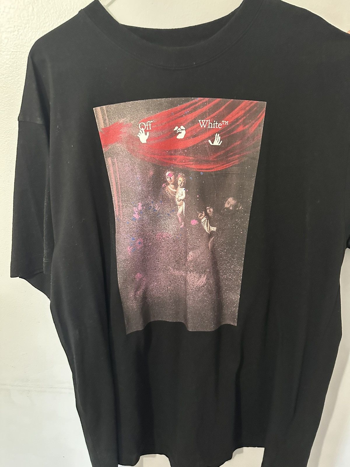 Off-White × Virgil Abloh OFF-WHITE Slim Fit Caravaggio Painting T-shirt Size US M / EU 48-50 / 2 - 1 Thumbnail