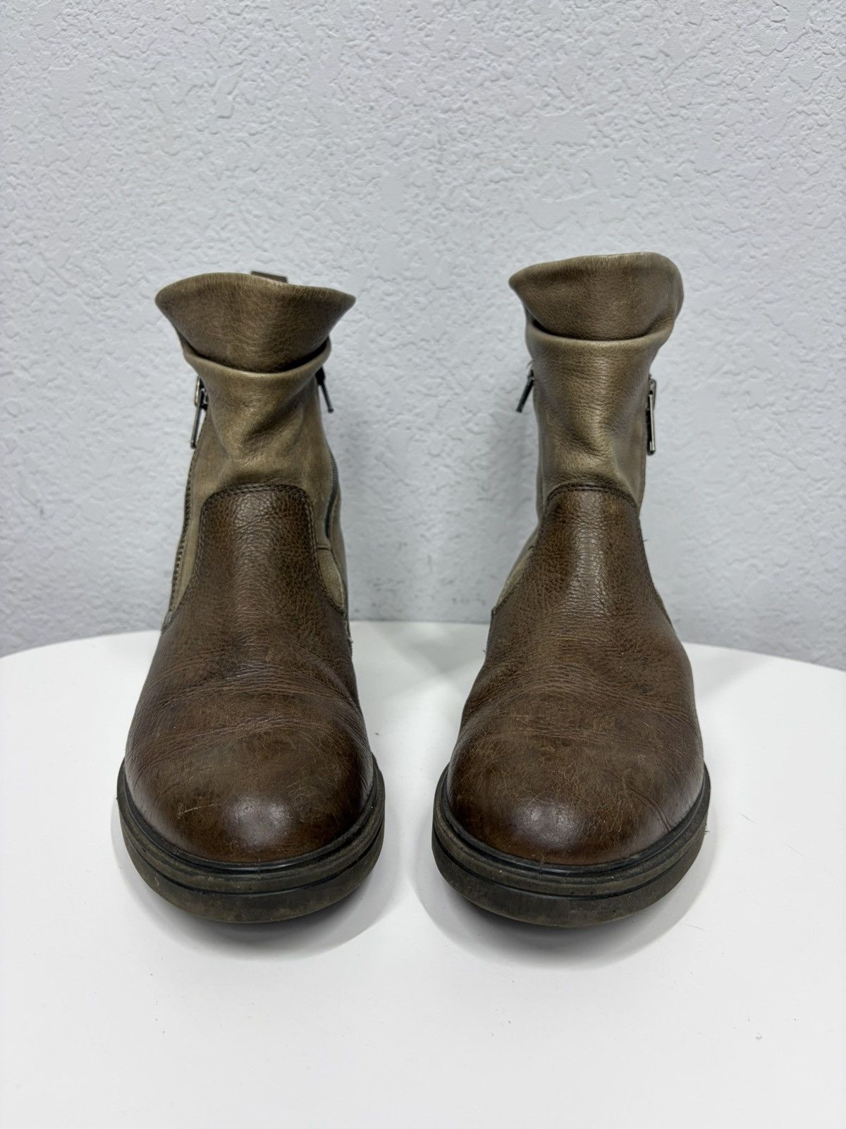 If Six Was Nine Vintage AS 98 Guidi Style Duble Zip High Leather Biker Boots Size US 7 / EU 40 - 8 Thumbnail
