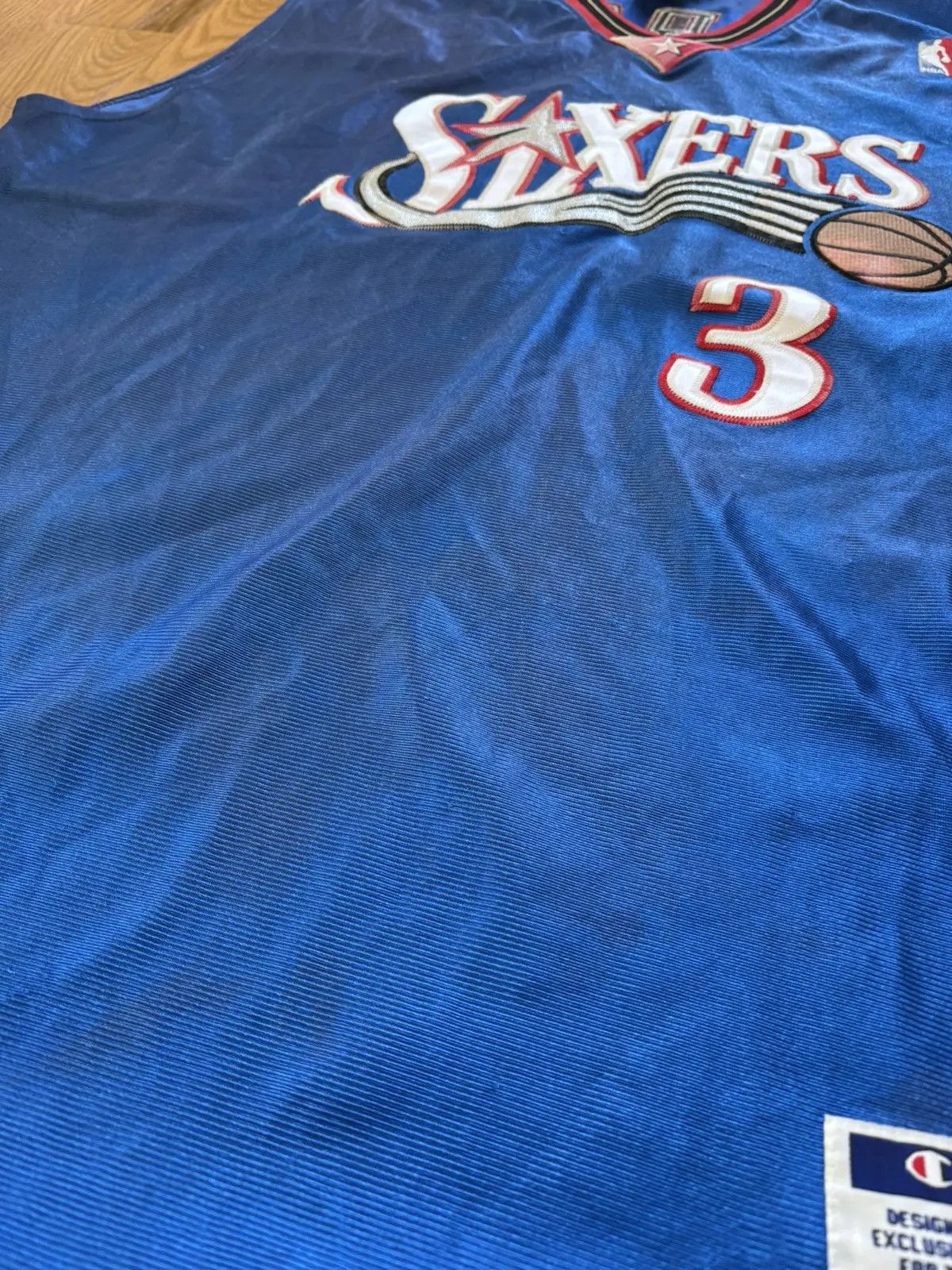 Champion Philadelphia 76ers Iverson Champion VTG Y2K Jersey XXL 52 Size US XXL / EU 58 / 5 - 7 Thumbnail