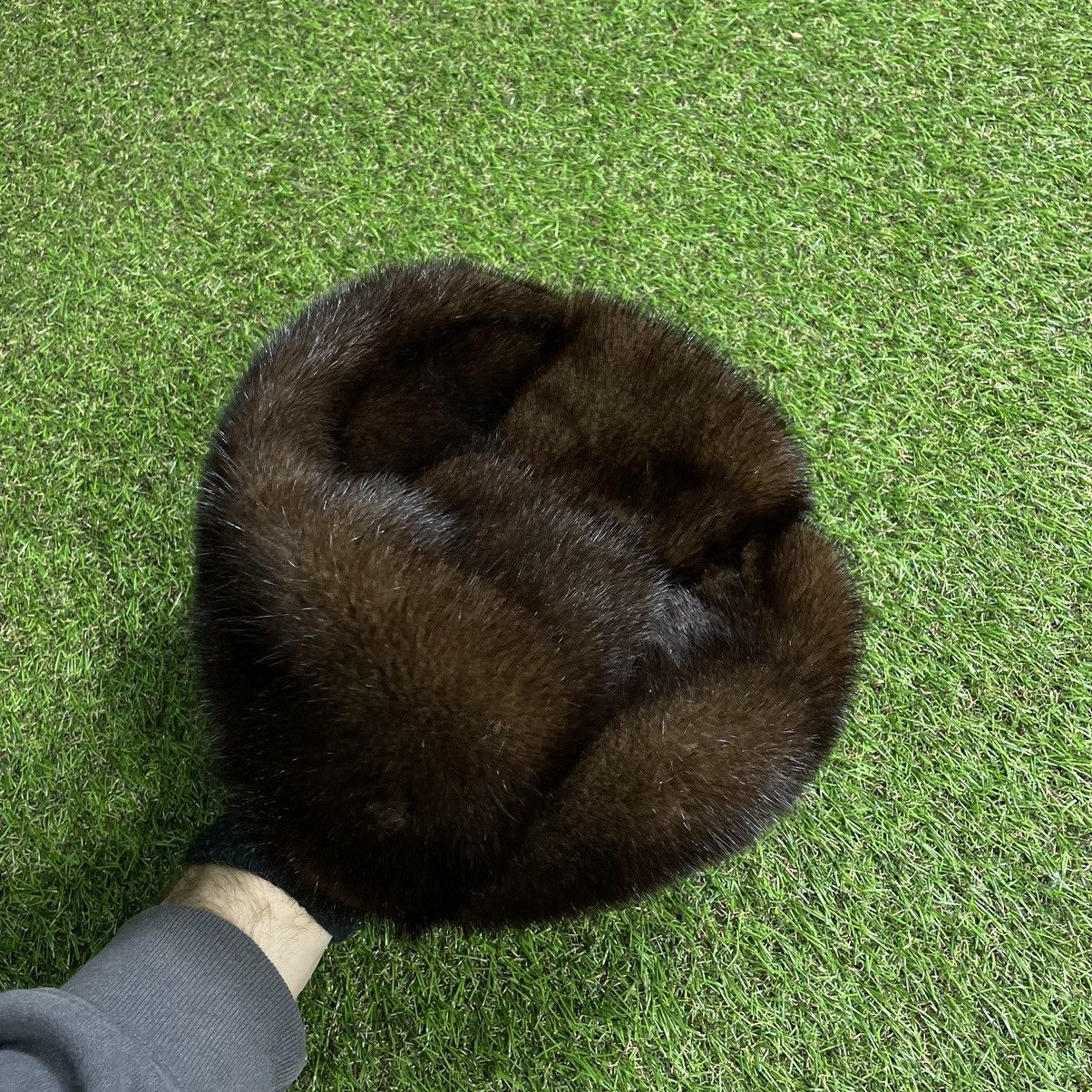 Vintage Vintage Y2K Fuzzy Mohair Beanie Furry Alt Goth Black Boxy OS Size ONE SIZE - 5 Thumbnail