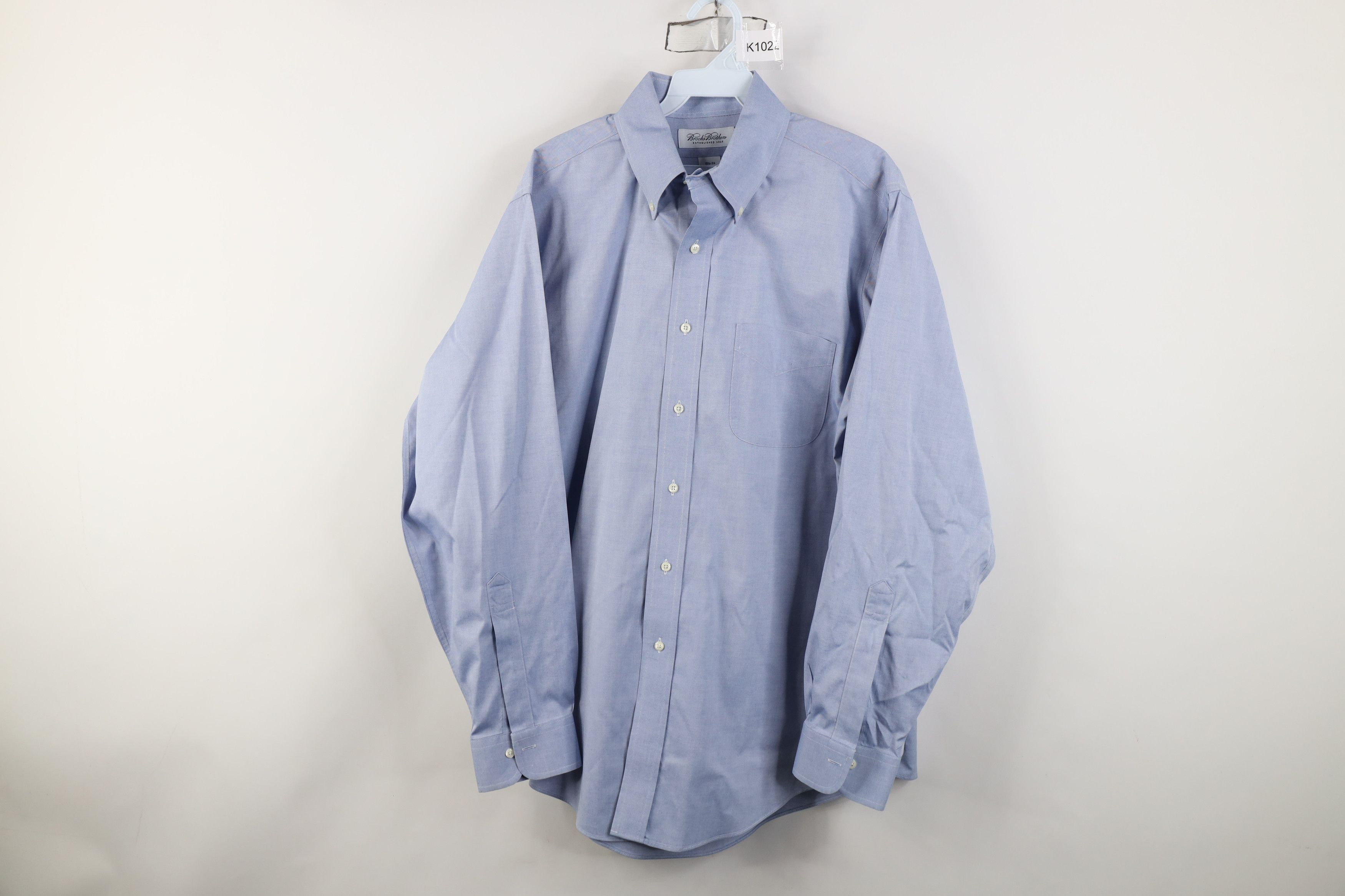 Brooks Brothers Vintage 90s Brooks Brothers Button Down Shirt OCBD Blue Size US M / EU 48-50 / 2 - 1 Thumbnail