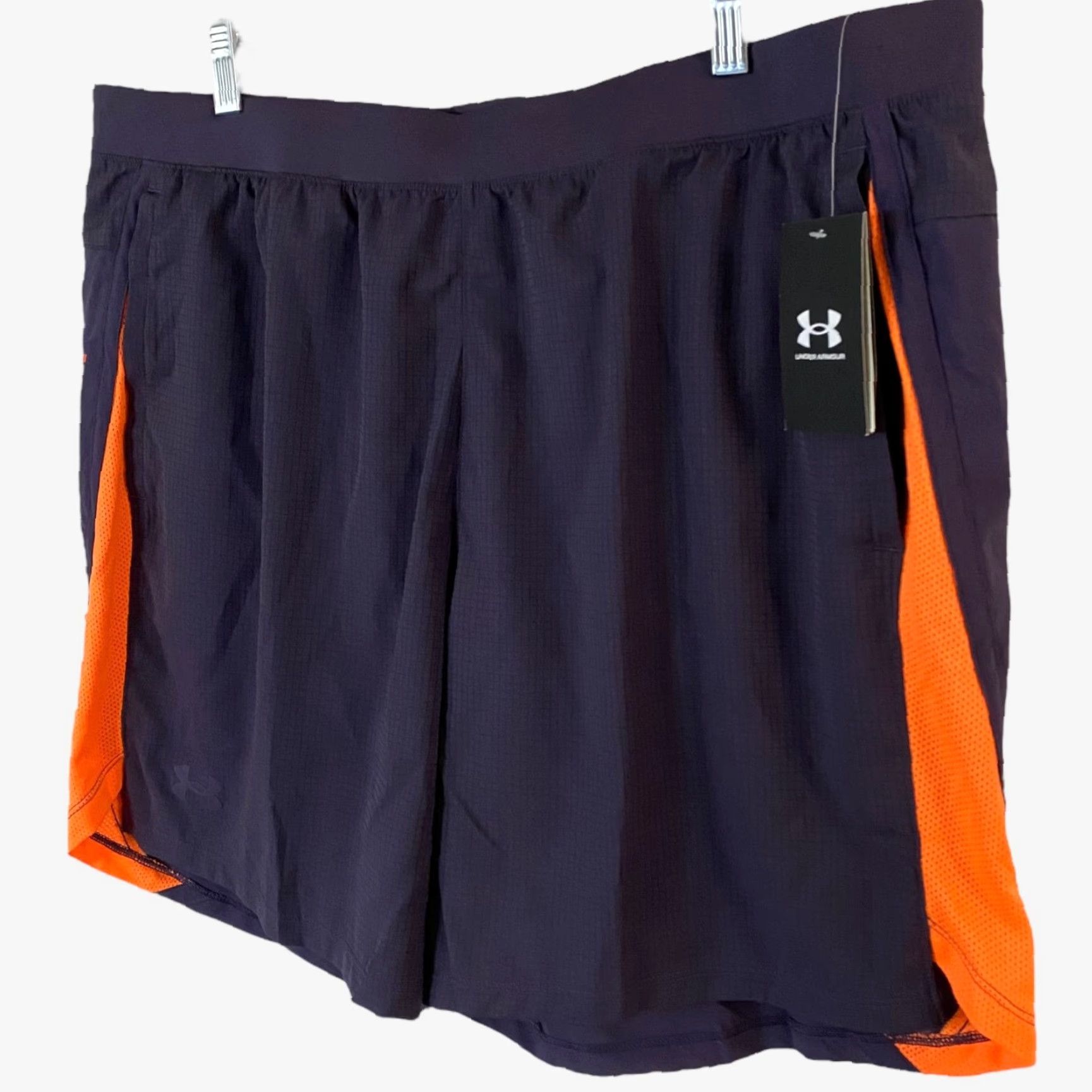 Under Armour VINTAGE Under Armour Launch 7'' Lined Running Shorts Blue Men’s XXL Athletic Stretch New Size US 39 - 3 Thumbnail