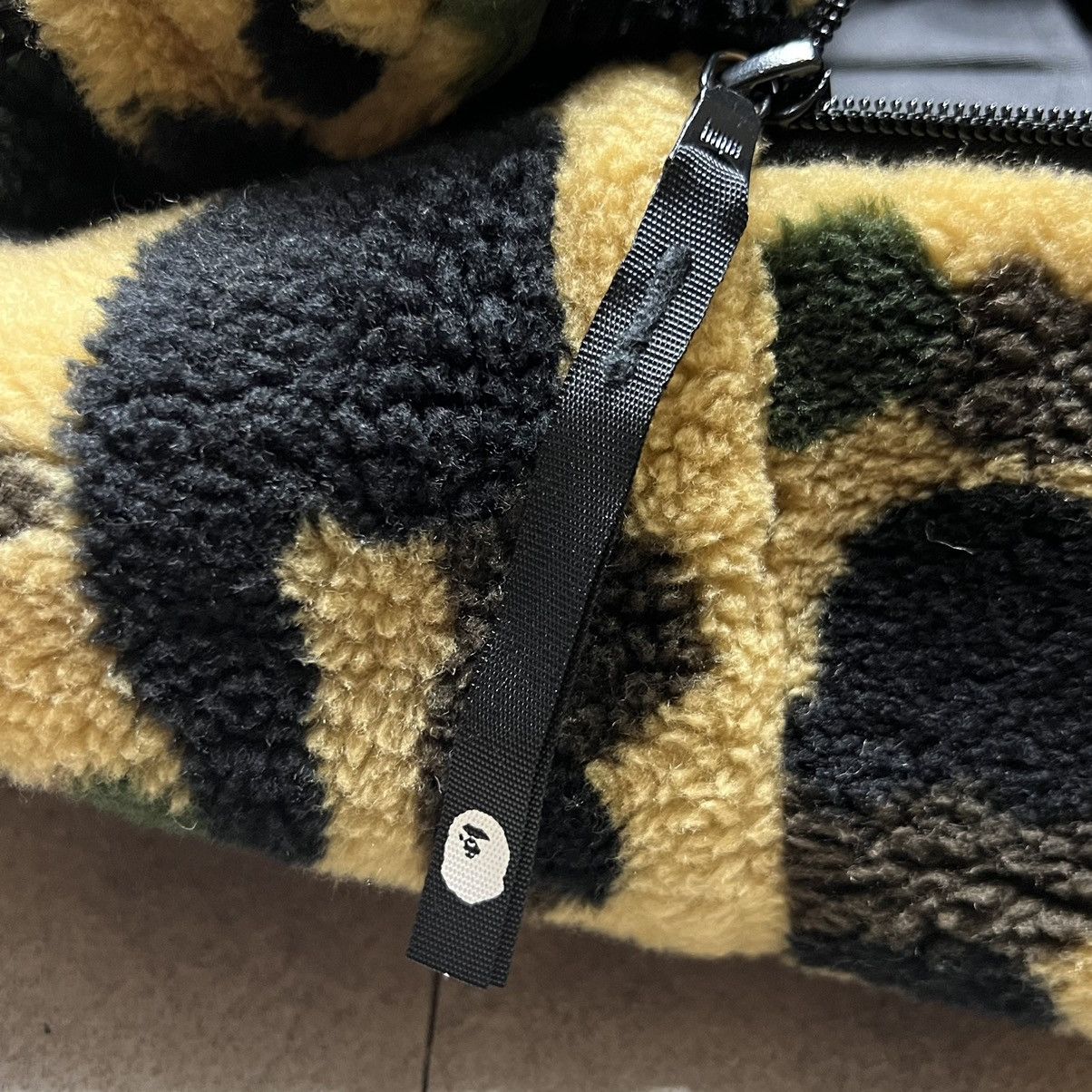 Bape 1st Camo Boa Fuzzy Backpack Size ONE SIZE - 9 Thumbnail
