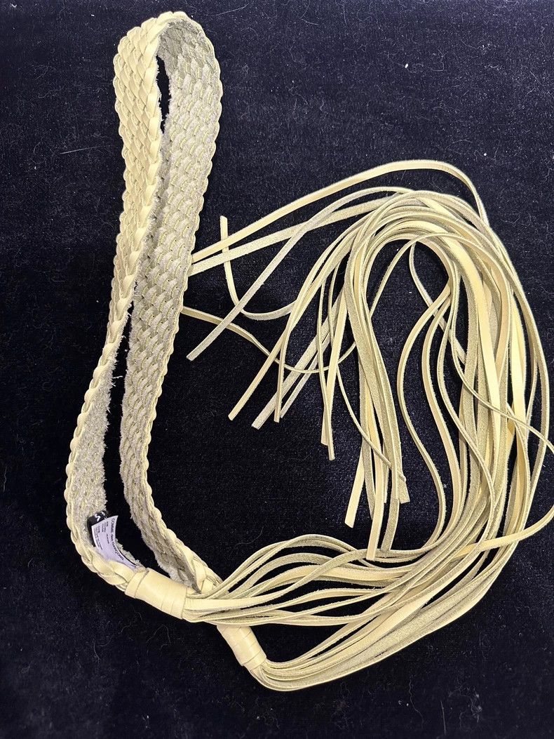 Junya Watanabe Junya Watanabe Woven cowhide tasseled whip 2501-Nextarrow Size ONE SIZE - 2 Thumbnail