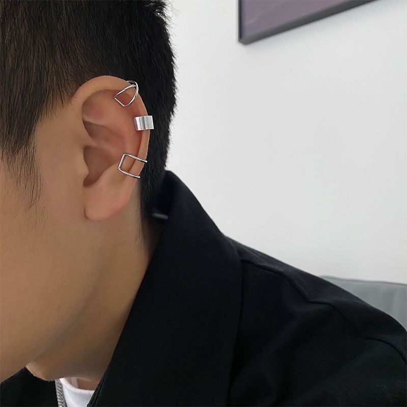 Jewelry × Sterling Silver New Trend Earrings One Pairs Chrome Jewelry Size ONE SIZE - 1 Thumbnail