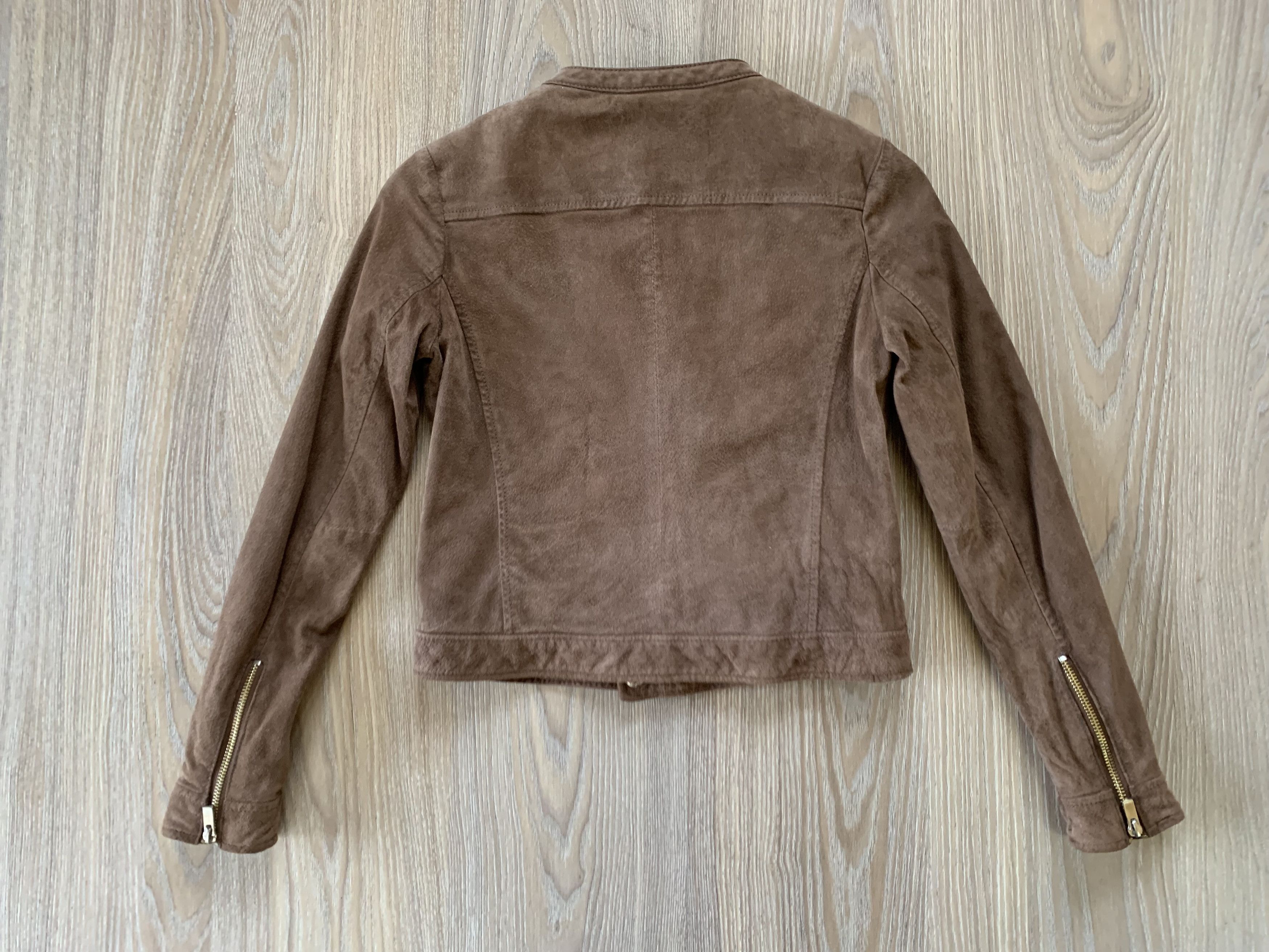 Mango Mango Suede Leather Jacket Size S / US 4 / IT 40 - 3 Thumbnail