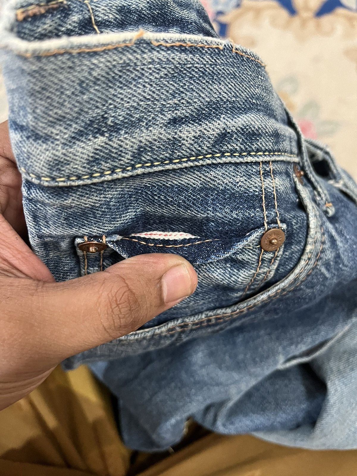 Johnbull Vintage Sewing Chop Clinic Selvedge Denim Size US 29 - 12 Thumbnail