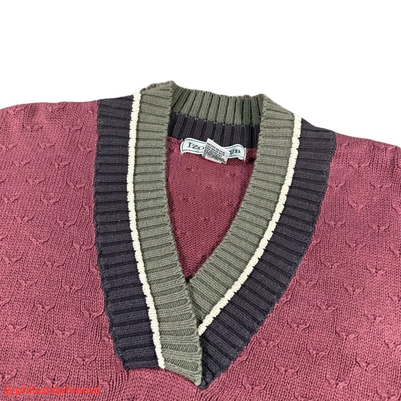 Izod Vintage 1990s Izod Club V Neck sweater womens L Size XL / US 12-14 / IT 48-50 - 4 Thumbnail