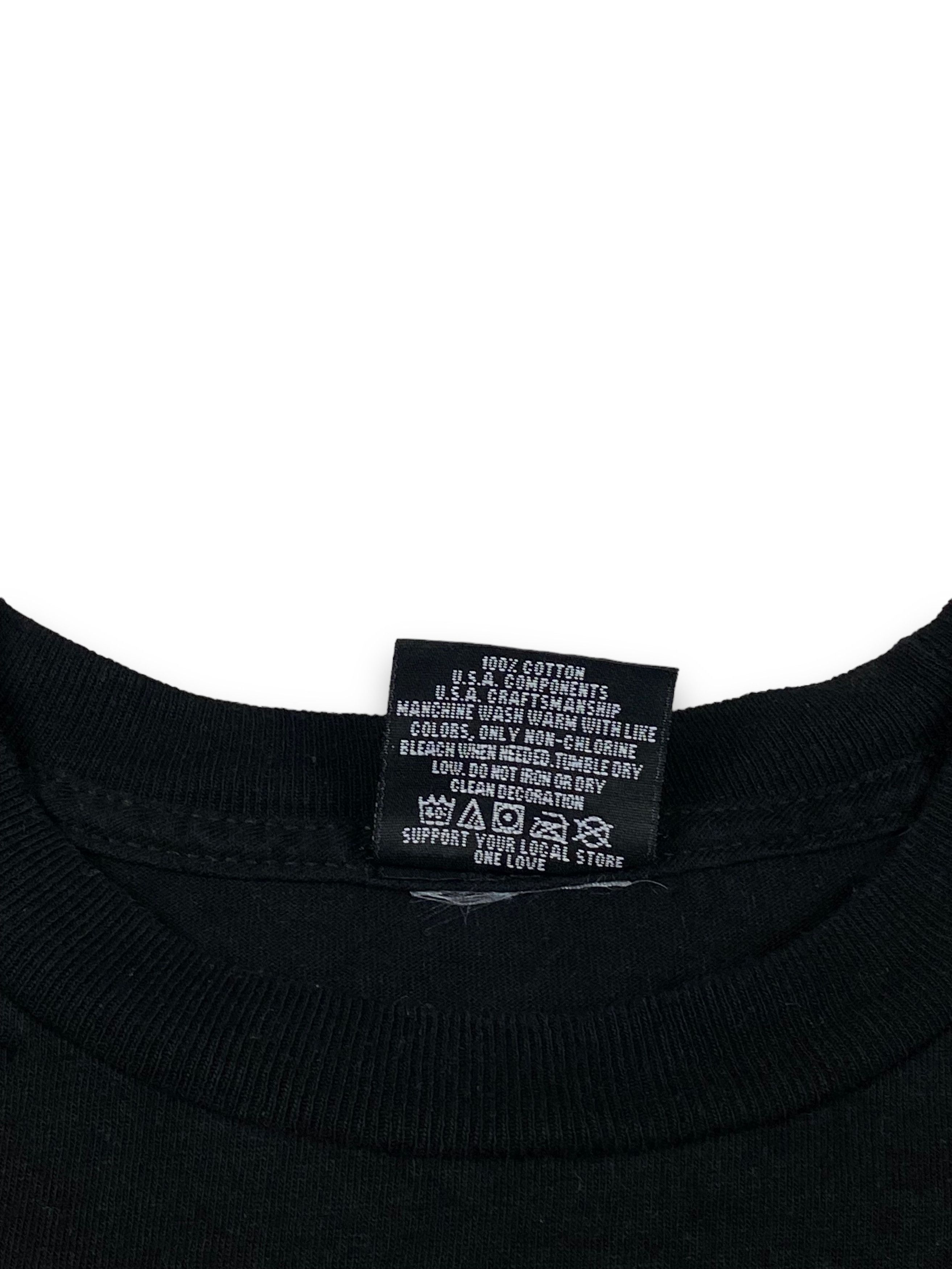 Band Tees 2006 Vintage JOHNY CASH Big Logo Black T-Shirt M719 Size US M / EU 48-50 / 2 - 7 Thumbnail