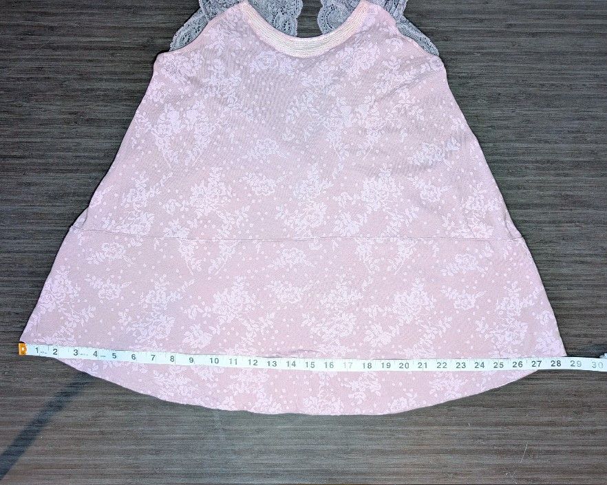 Free People Free People Floral Pink Tank Top Beaded Collar Lace Straps Size XS / US 0-2 / IT 36-38 - 11 Thumbnail