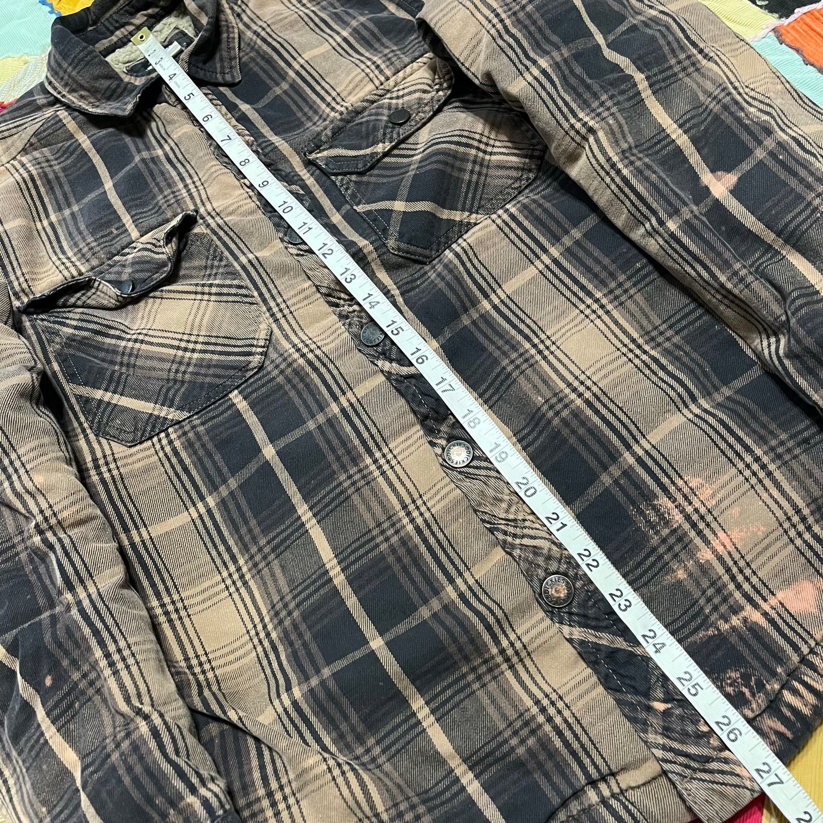 Dickies Dickies Lined Brown/Black Plaid Button Up Jacket Small Size US S / EU 44-46 / 1 - 4 Thumbnail