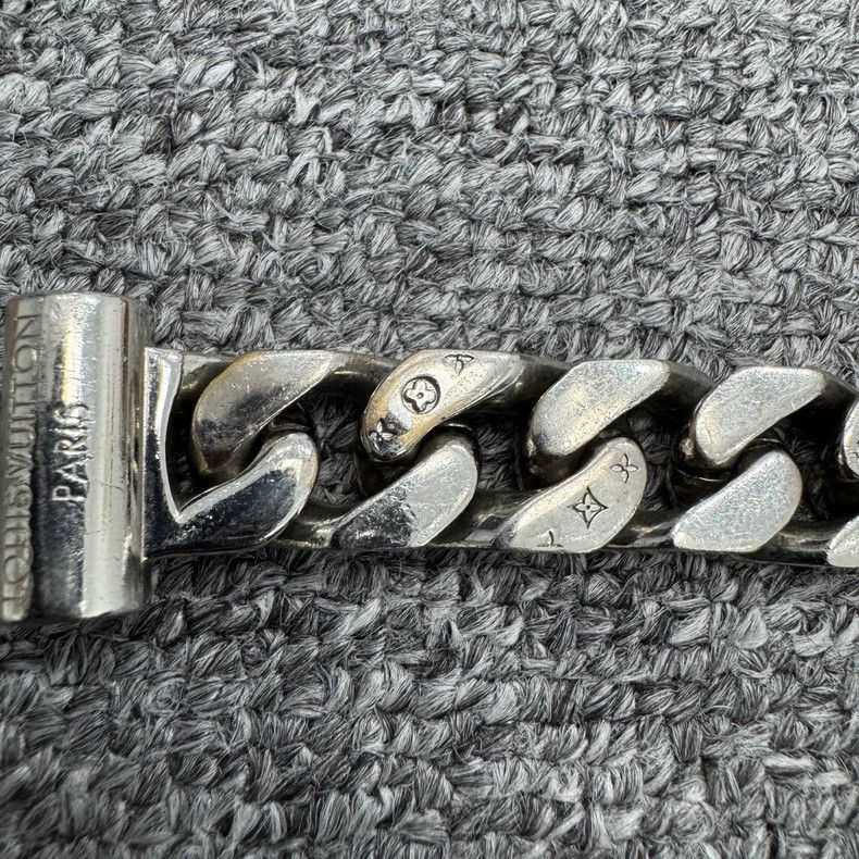 Louis Vuitton Silver Cuban Bracelet-2507